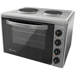 Готварска печка мини Елдом 203VF-NEW , 2 ток , INOX