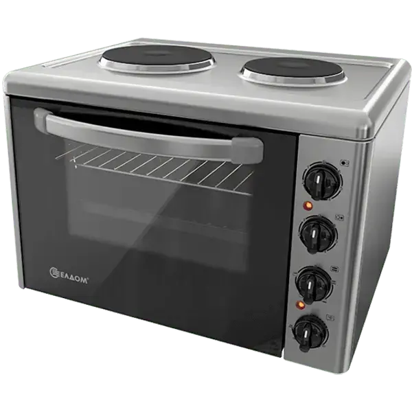 Готварска печка мини Елдом 203VF-NEW , 2 ток , INOX