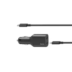 Зарядно устройство за лаптоп Hama 200010/54177 70W USB Type-C PD за кола