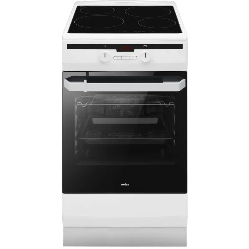 Готварска печка (ток) AMICA 58IES2.322HTAB(W) IND*** , Бял , Керамични