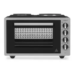 Готварска печка (мини) Crown CMO-433SI , 2 ток , INOX