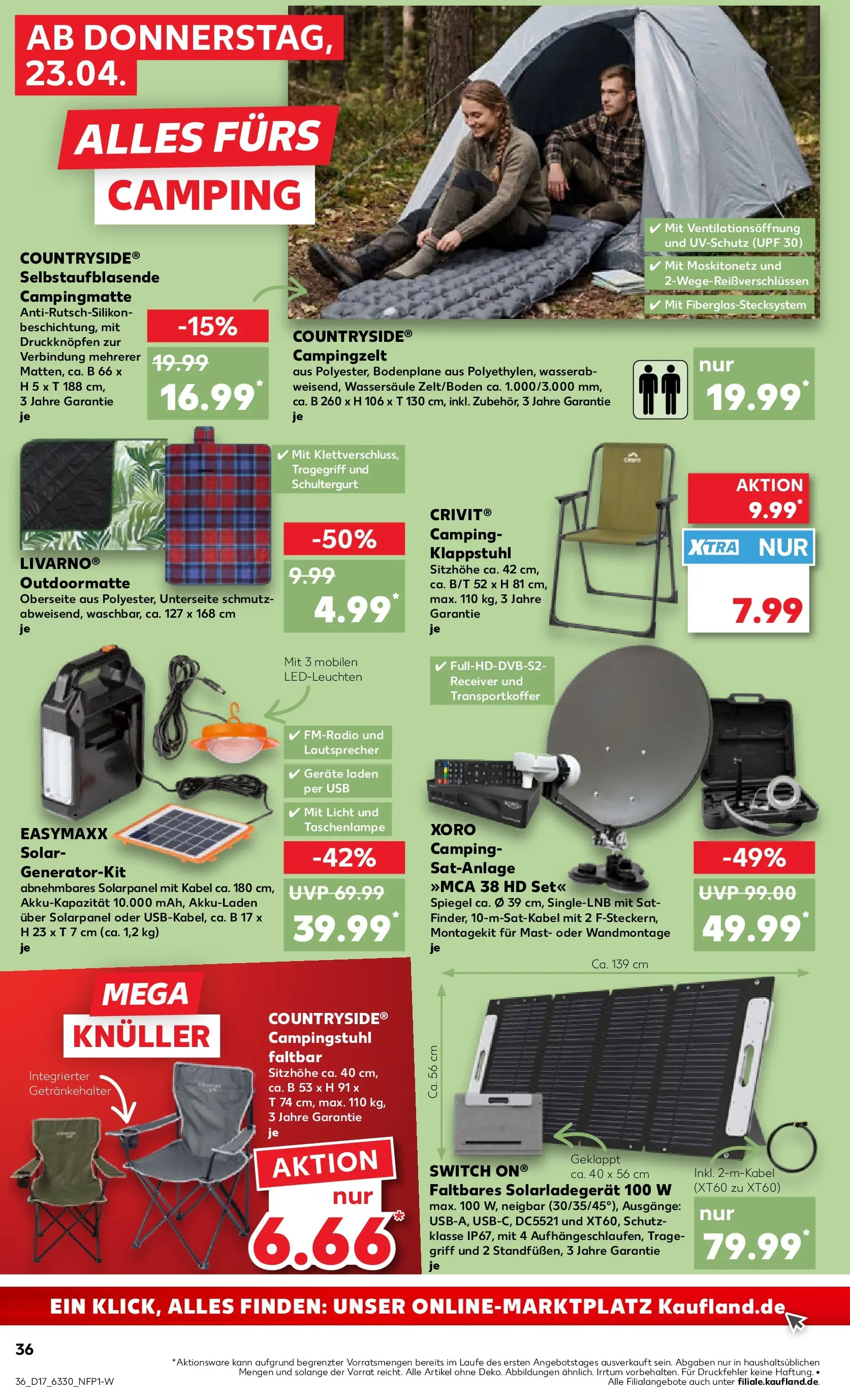 Prospekt Kaufland ab 22.04.2026 » Angebote Online zum Blättern | Seite: 36 | Produkte: Lautsprecher, USB, Spiegel, Receiver