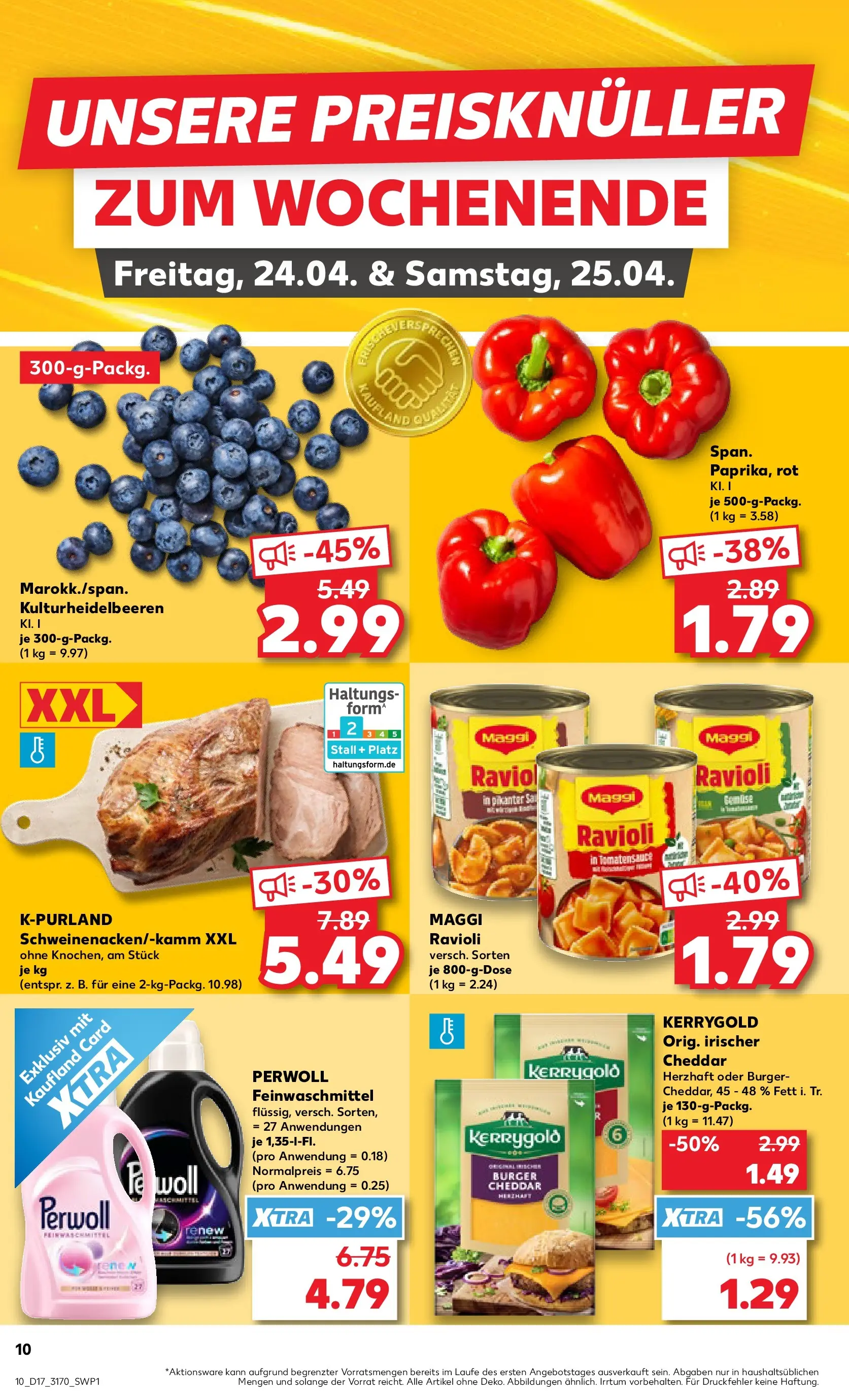 Prospekt Kaufland ab 22.04.2026 » Angebote Online zum Blättern | Seite: 10 | Produkte: Maggi, Burger, Perwoll