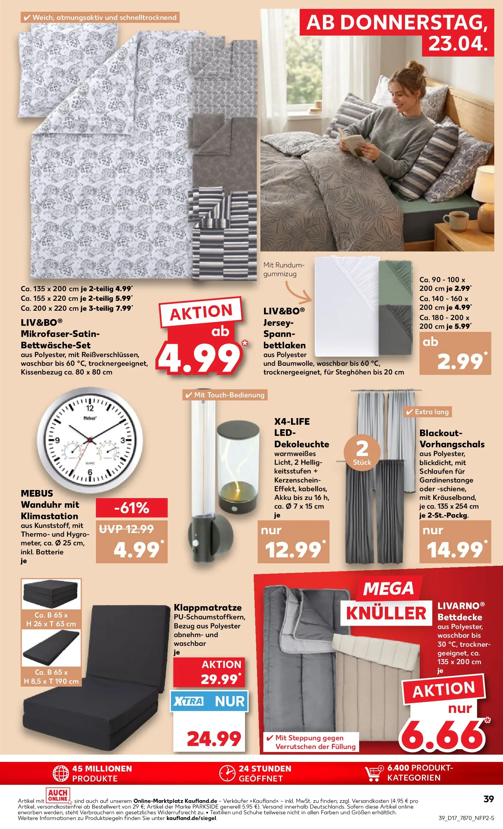 Prospekt Kaufland ab 20.04.2026 » Angebote Online zum Blättern | Seite: 51 | Produkte: Trockner, Batterie, Bettdecke