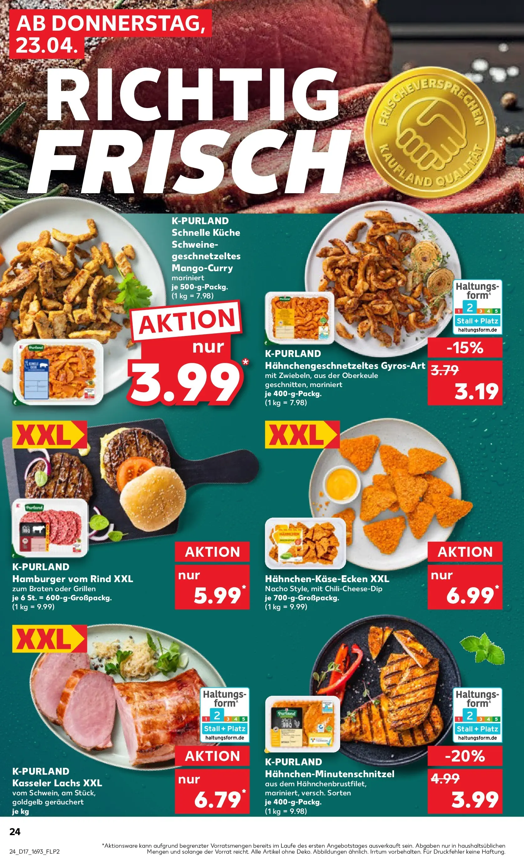 Prospekt Kaufland ab 22.04.2026 » Angebote Online zum Blättern | Seite: 24 | Produkte: Küche, Lachs