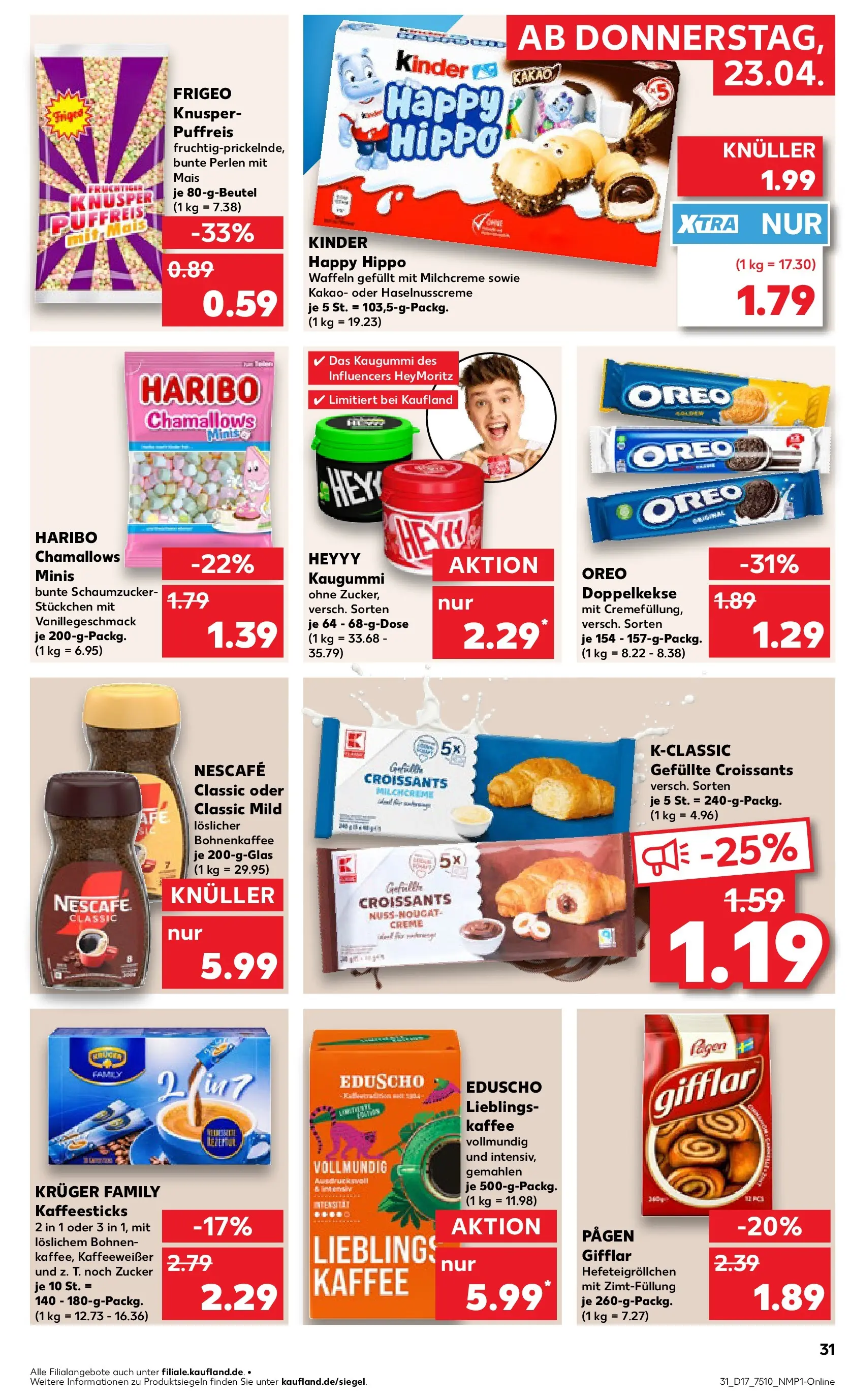 Prospekt Kaufland ab 20.04.2026 » Angebote Online zum Blättern | Seite: 43 | Produkte: Nescafe, Haribo, Creme, Zucker