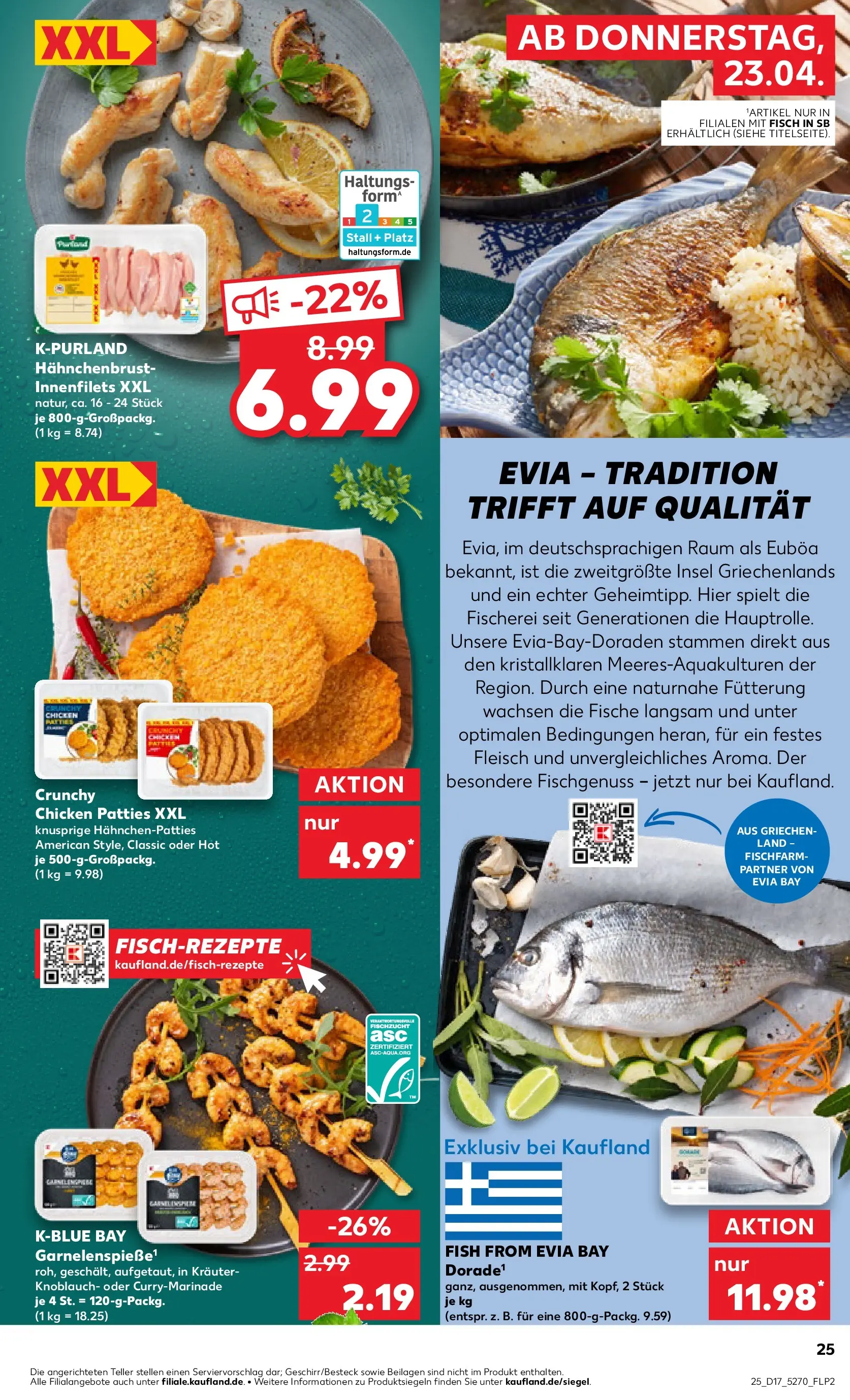Prospekt Kaufland ab 23.04.2026 » Angebote Online zum Blättern | Seite: 25 | Produkte: Fisch, Knoblauch, Fleisch, Hahnchenbrust