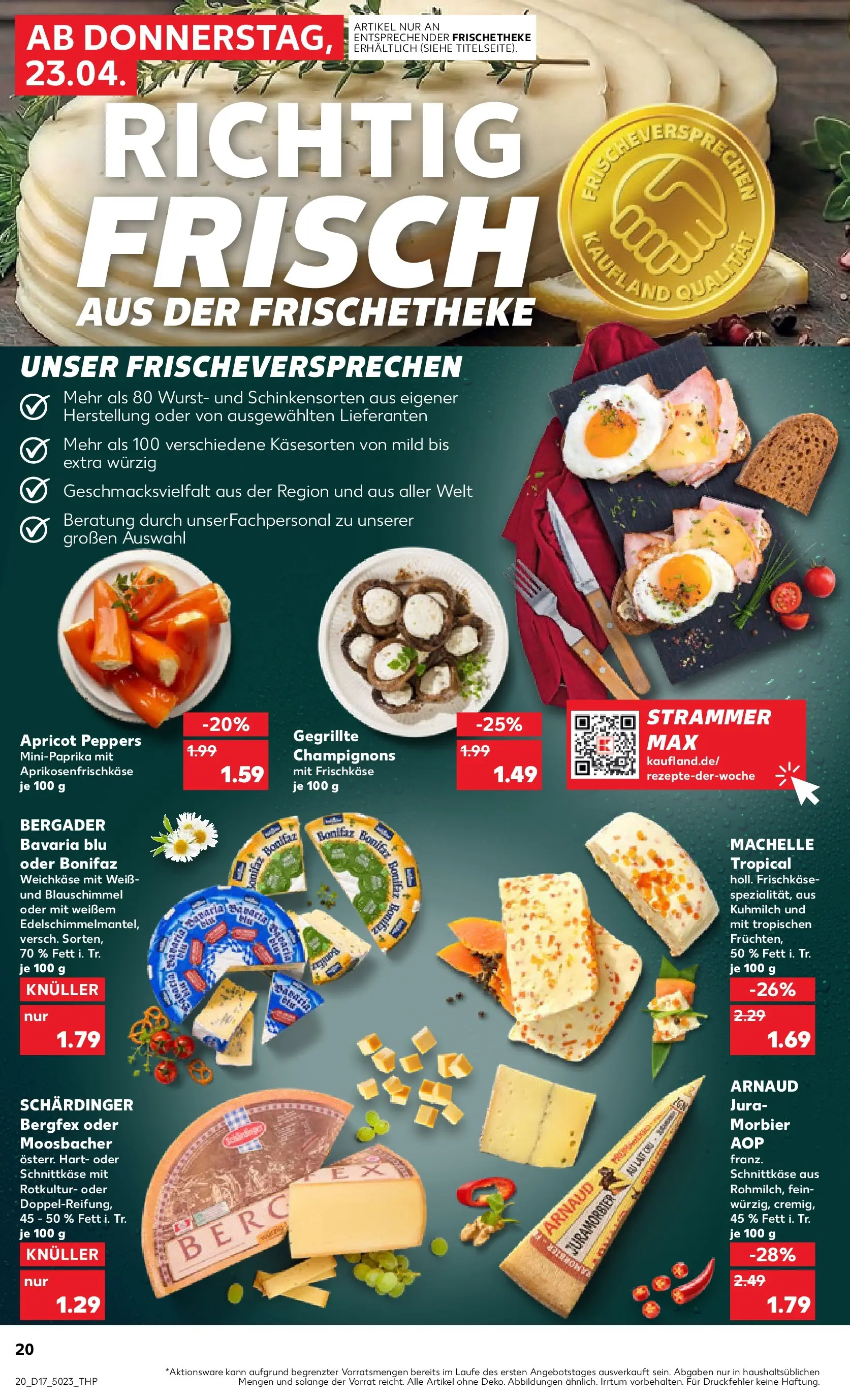 Prospekt Kaufland ab 20.04.2026 » Angebote Online zum Blättern | Seite: 32 | Produkte: Jura, Champignons, Wurst, Frischkase