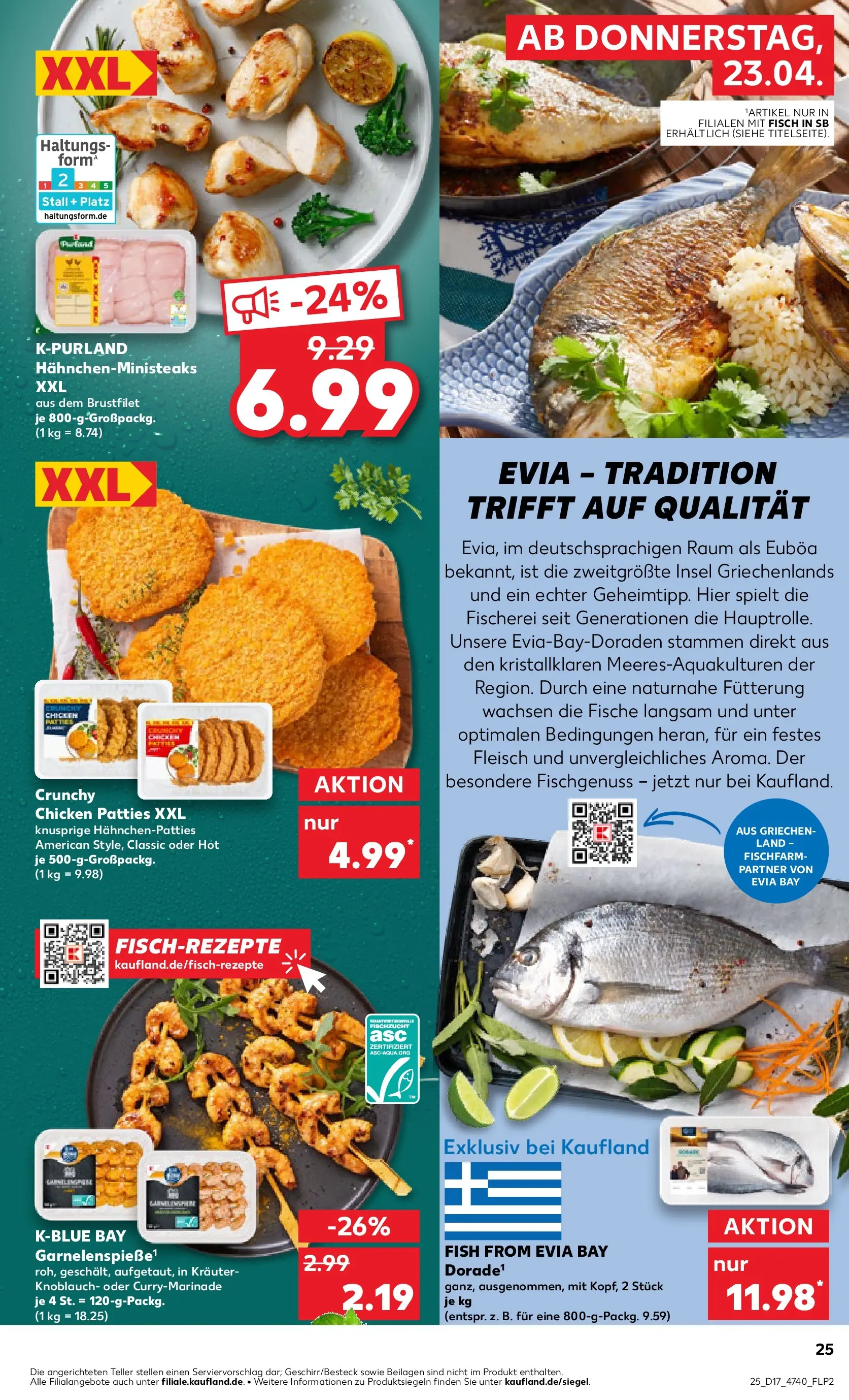Prospekt Kaufland ab 23.04.2026 » Angebote Online zum Blättern | Seite: 25 | Produkte: Fisch, Knoblauch, Fleisch