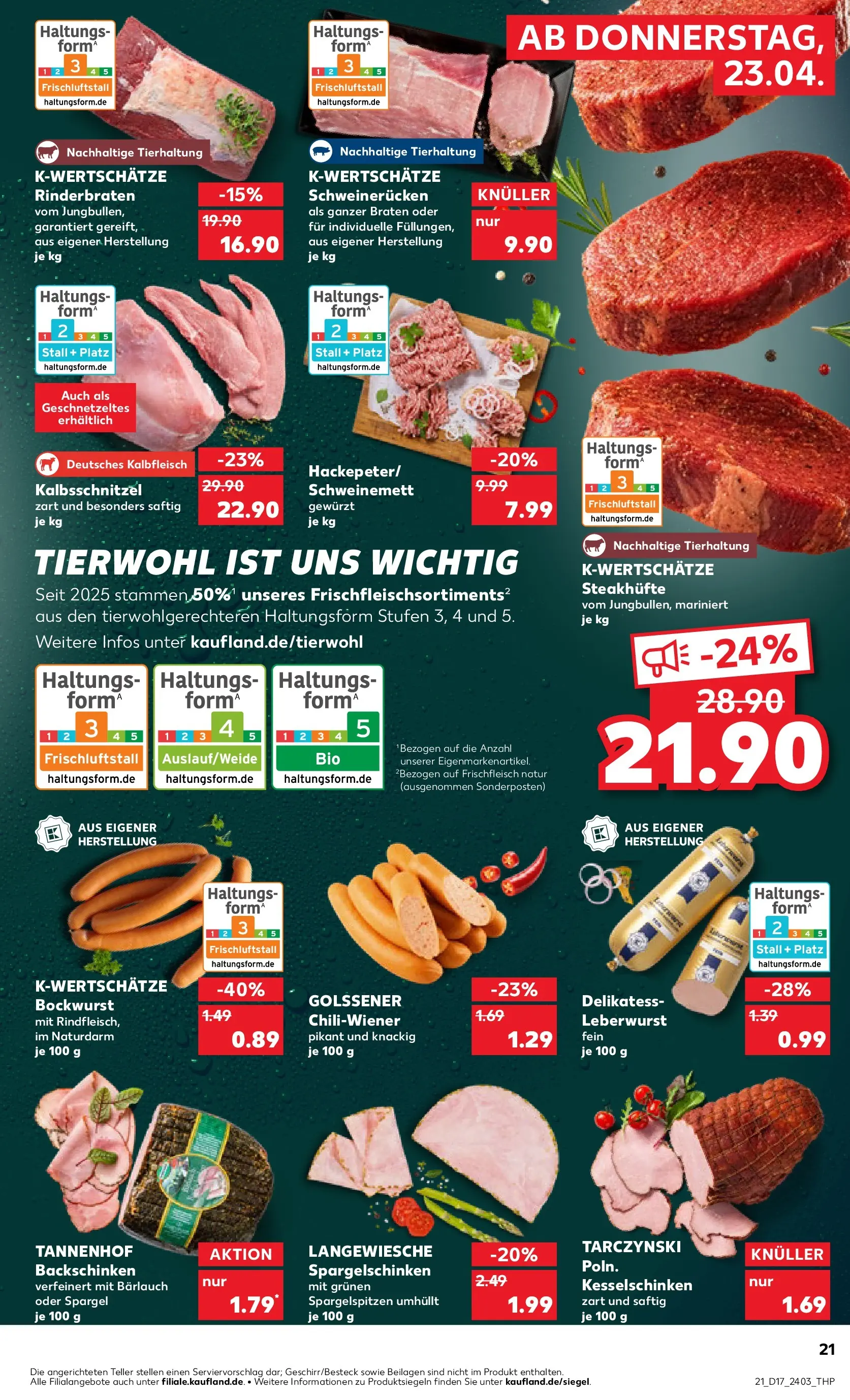 Prospekt Kaufland ab 20.04.2026 » Angebote Online zum Blättern | Seite: 33 | Produkte: Rinderbraten, Spargel, Chili, Steak