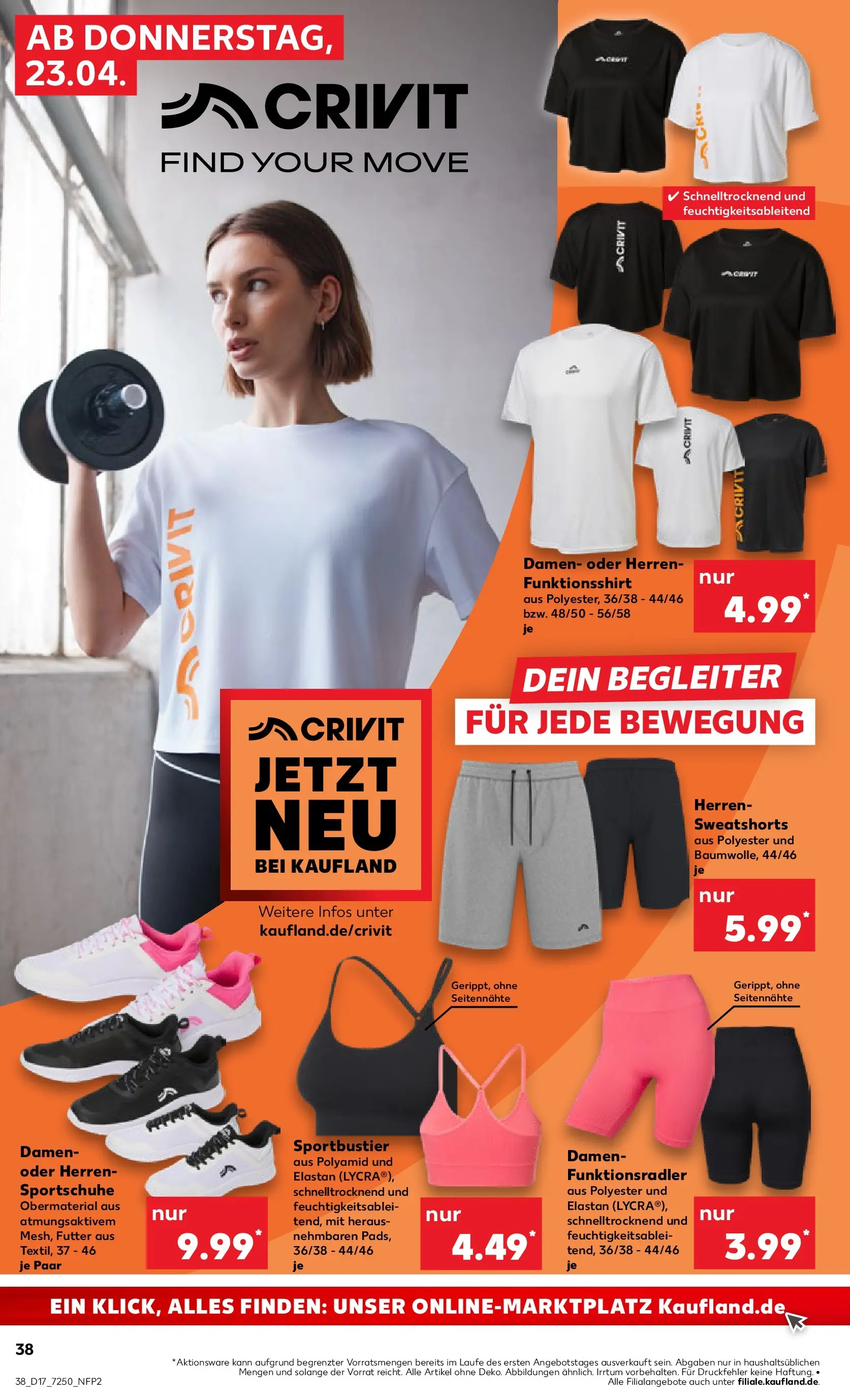 Prospekt Kaufland ab 20.04.2026 » Angebote Online zum Blättern | Seite: 50 | Produkte: Shirt, Sweatshorts