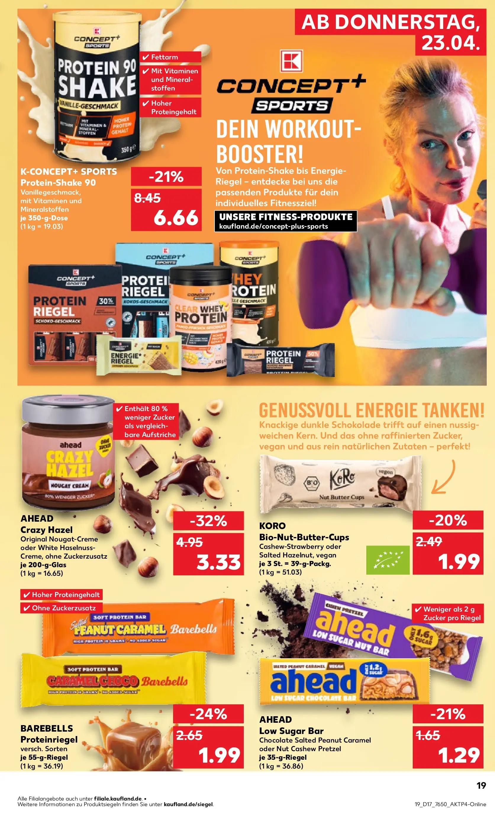 Prospekt Kaufland ab 20.04.2026 » Angebote Online zum Blättern | Seite: 31 | Produkte: Energy, Butter, Dunkle schokolade, Zucker