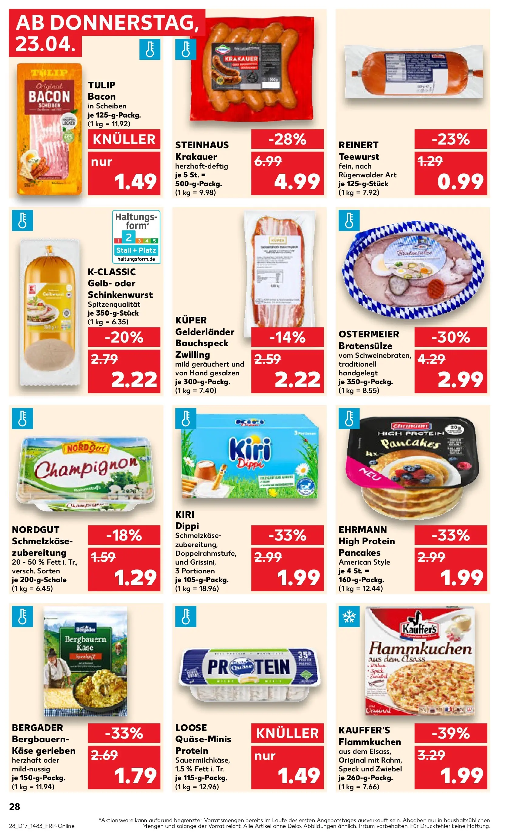 Prospekt Kaufland ab 20.04.2026 » Angebote Online zum Blättern | Seite: 40 | Produkte: Quark, Käse