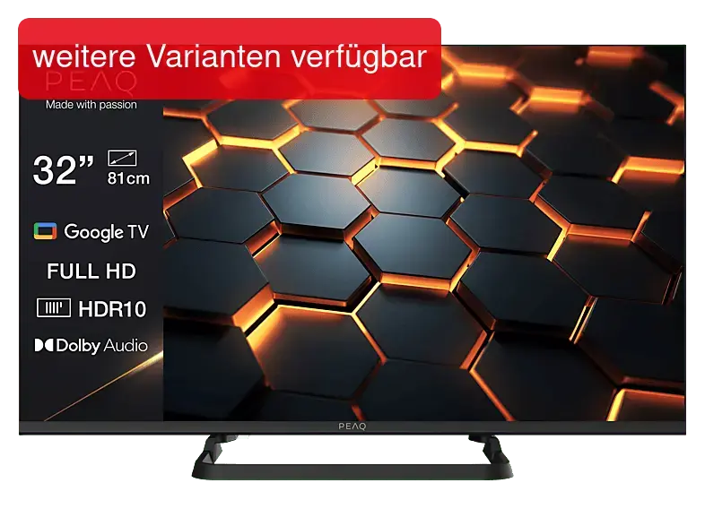 PEAQ PTV 32GF-5025C LED TV (Flat, 32 Zoll / 80,0 cm, Full-HD, SMART TV)