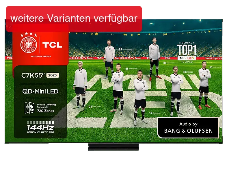 TCL 55C7K QD-Mini-LED Google TV (Flat, 55 Zoll / 138,8 cm, HDR 4K, SMART TV)