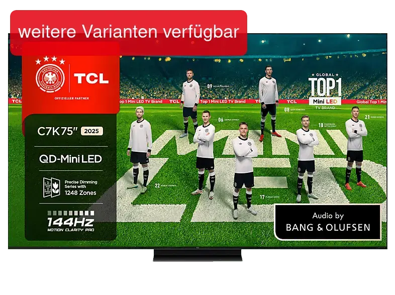 TCL 75C7K QD-Mini-LED Google TV (Flat, 75 Zoll / 189 cm, HDR 4K, SMART TV)