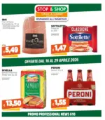 Stop e Shop Offerte dal 16 al 29 aprile 2026 - al 29.04.2026