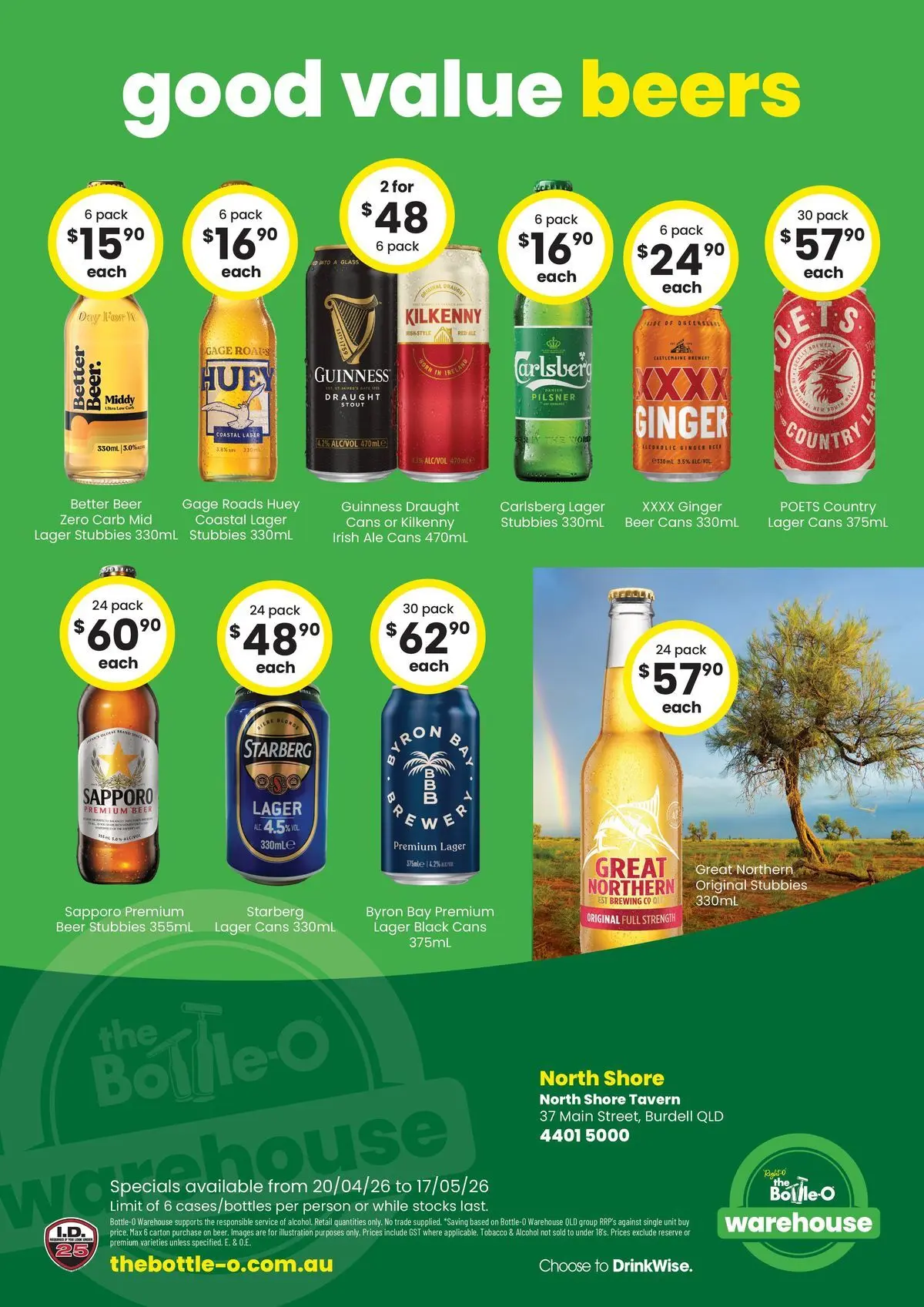 The Bottle-O catalogue Burdell  - 19/04/2026 > weekly / monthly specials | Page: 6 | Products: Ginger, Beer