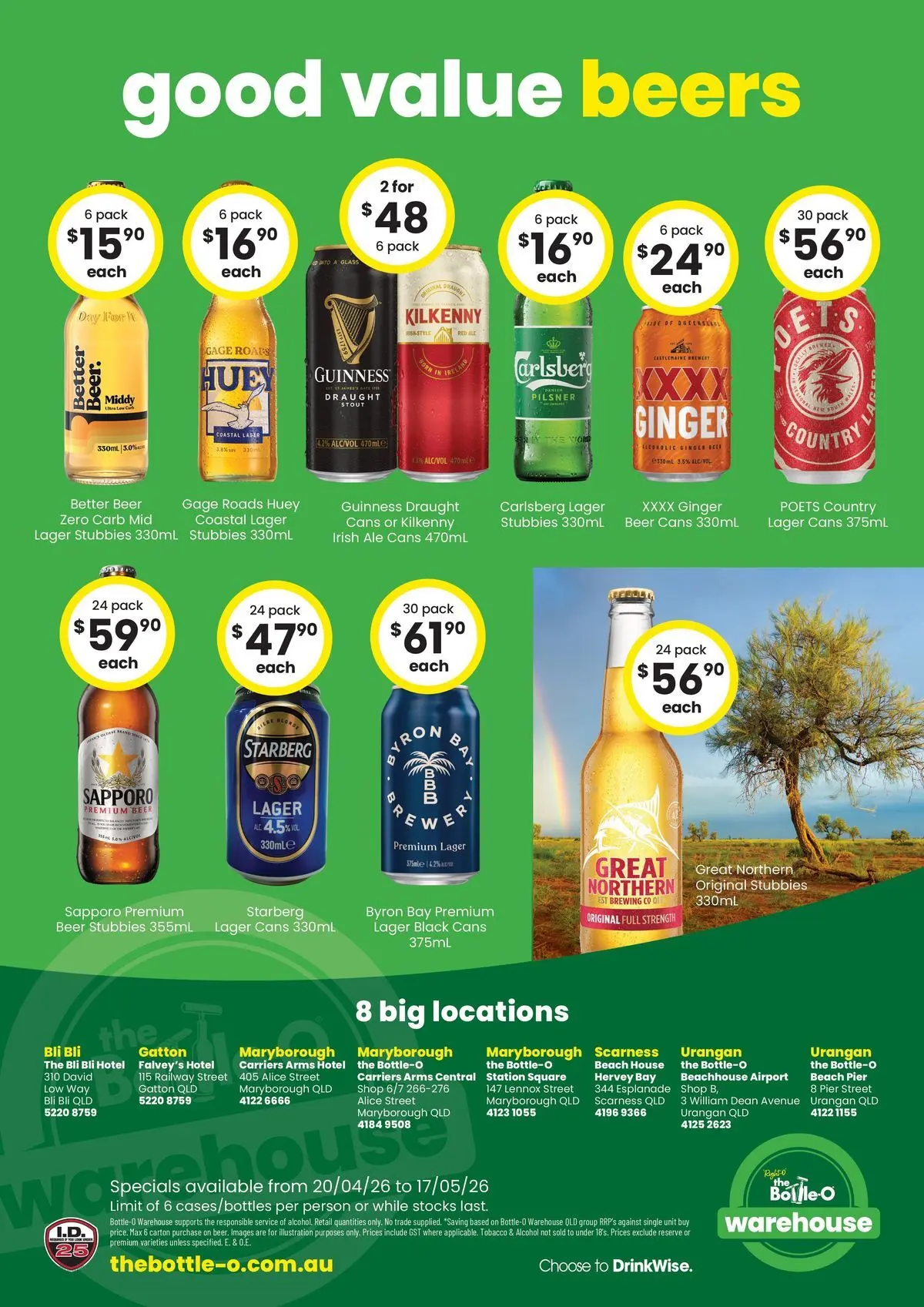 The Bottle-O catalogue  - 19/04/2026 > weekly / monthly specials | Page: 6 | Products: Ginger, Beer