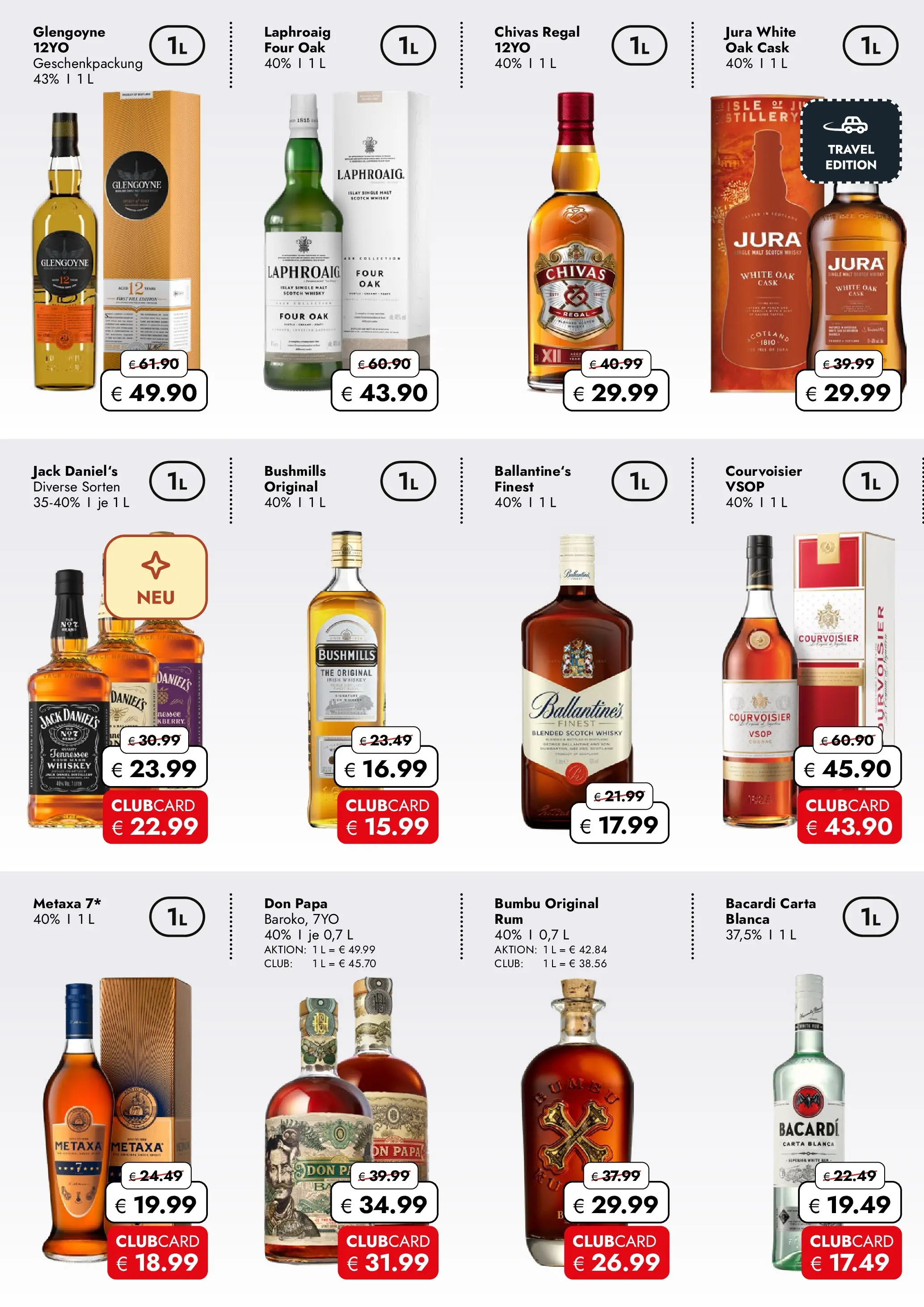 Travel Free - Travel Free: Aktionsangebote (ab 16.04.2026) zum Blättern | Seite: 2 | Produkte: Bacardi, Jura, Jack Daniel's, Whiskey