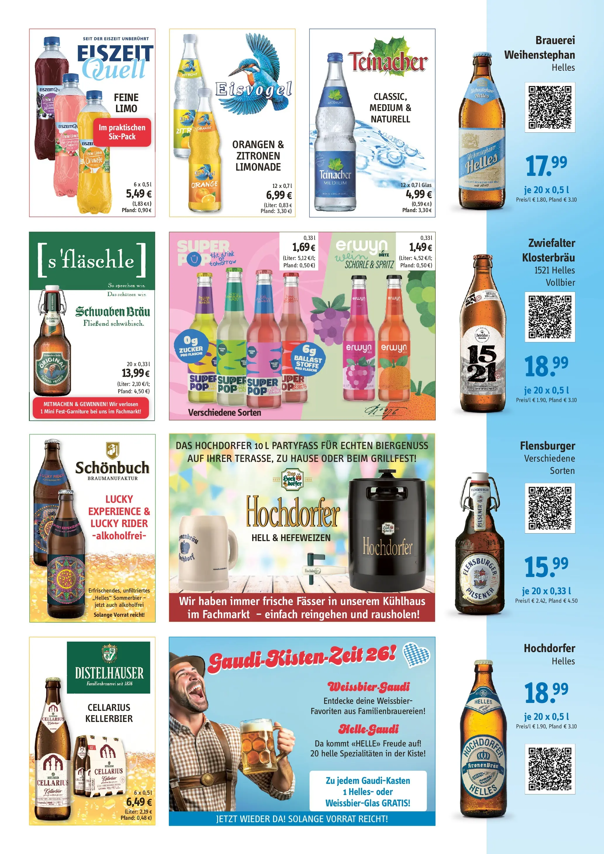 Angebote - Getränke Apfelbach: Angebote (ab 26.04.2026) zum Blättern | Seite: 2 | Produkte: Weißbier, Limonade, Zucker, Wein