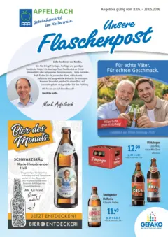 Angebote - Getränke Apfelbach: Angebote ab 10.05.2026 gültig