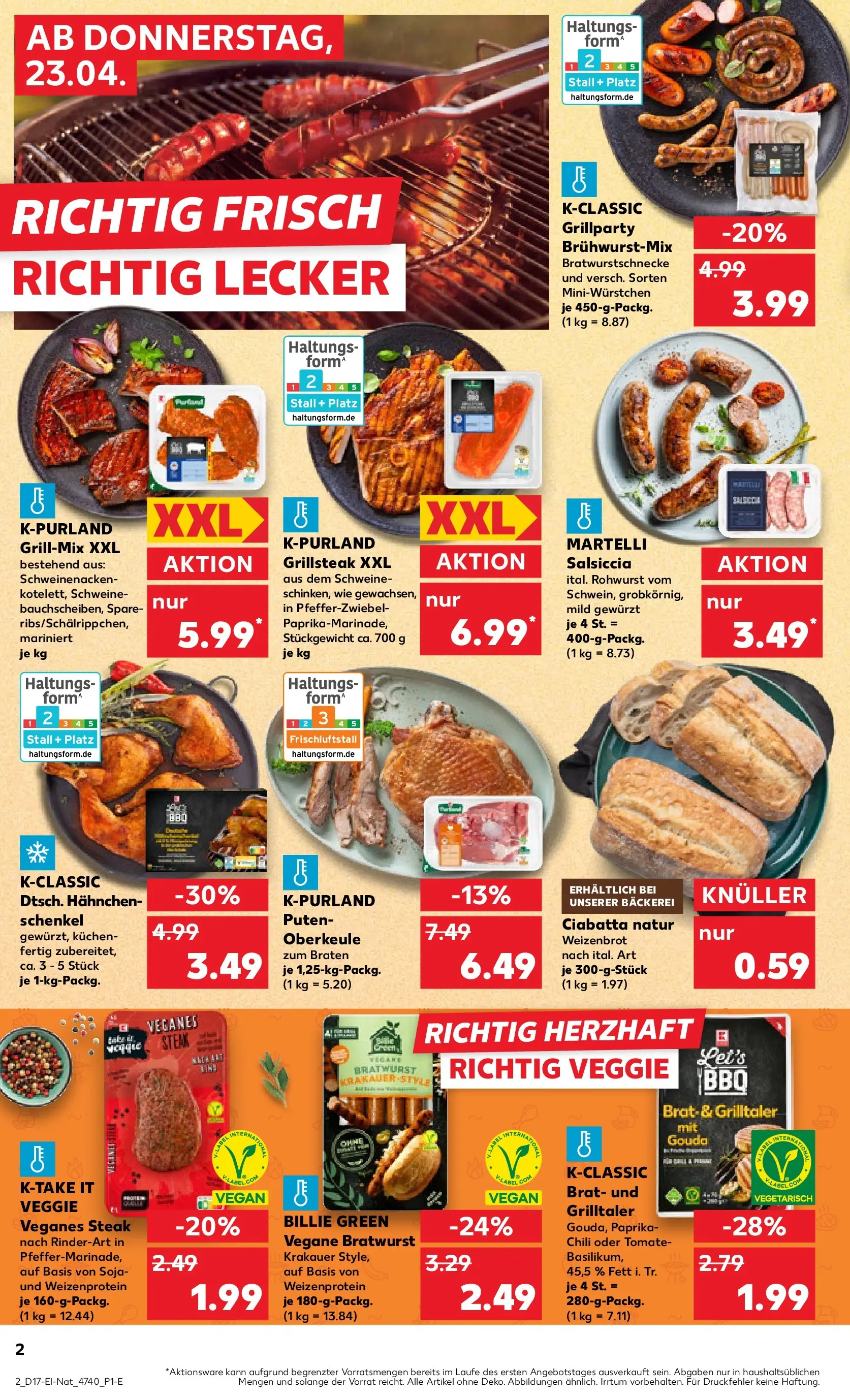 Prospekt Kaufland ab 22.04.2026 » Angebote Online zum Blättern | Seite: 2 | Produkte: Bäckerei, Gouda, Paprika, Chili