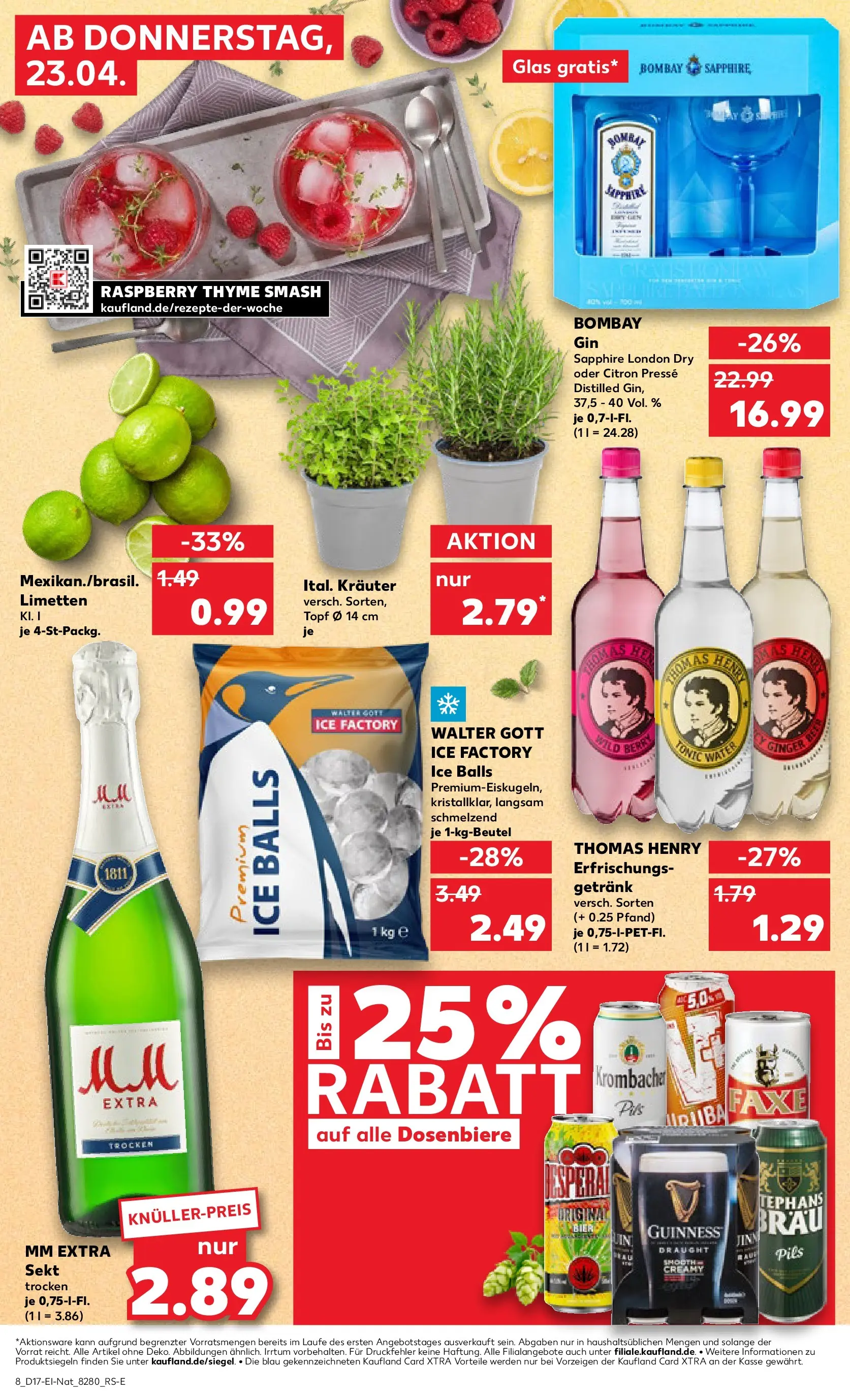 Prospekt Kaufland ab 22.04.2026 » Angebote Online zum Blättern | Seite: 8 | Produkte: Presse, Sekt, Pils, Krombacher