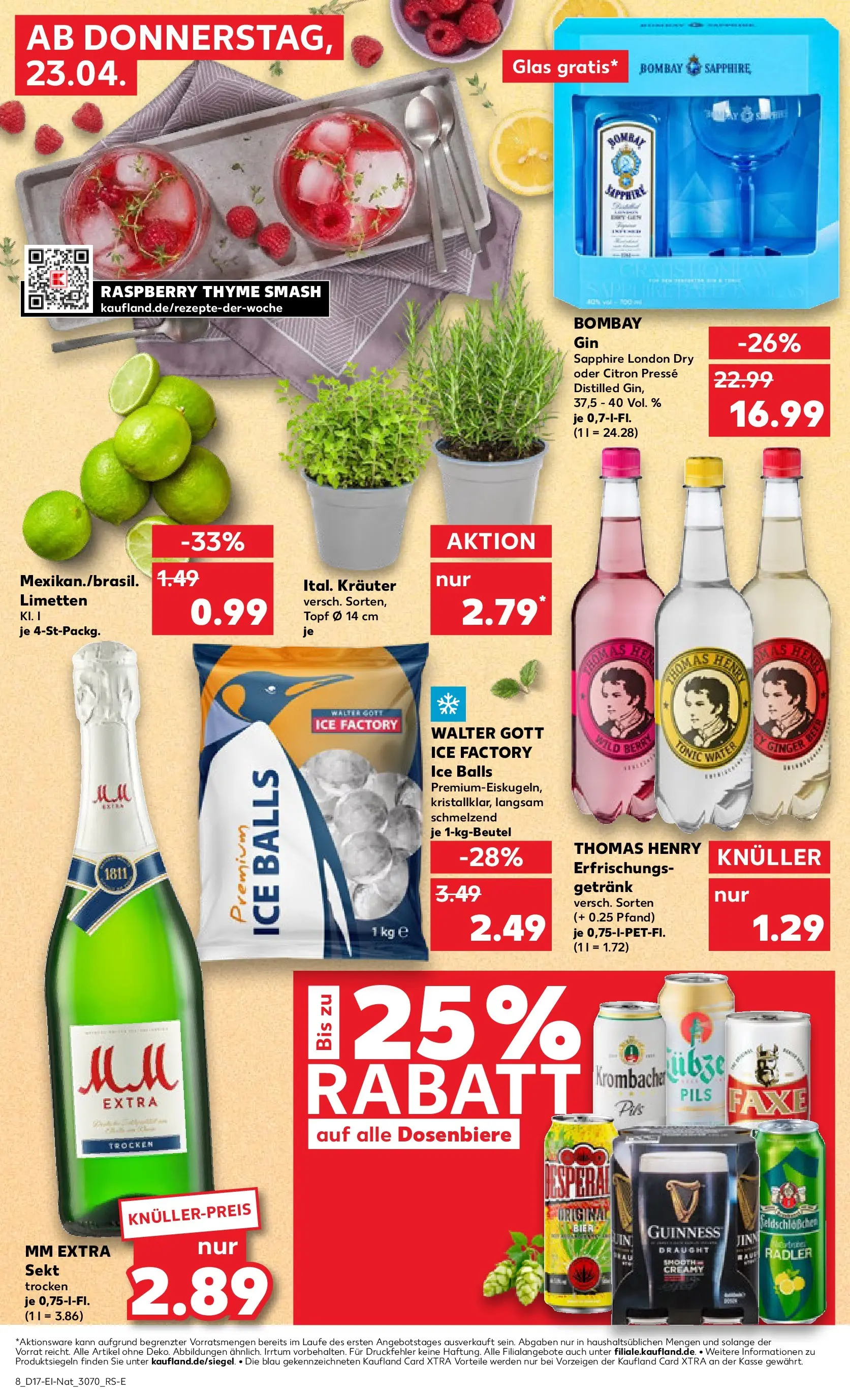 Prospekt Kaufland ab 22.04.2026 » Angebote Online zum Blättern | Seite: 8 | Produkte: Presse, Pils, Desperados, Krombacher