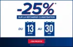 Speedy Promo : -25% sur la recharge climatisation - au 30.05.2026