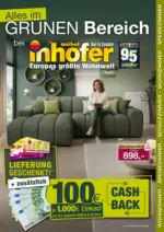M&ouml;bel Inhofer ALLES IM GR&Uuml;NEN BEREICH - bis 02.05.2026