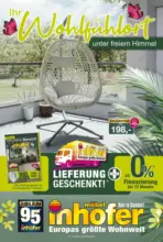 M&ouml;bel Inhofer IHR WOHLF&Uuml;HLORT UNTER FREIEM HIMMEL - bis 02.05.2026