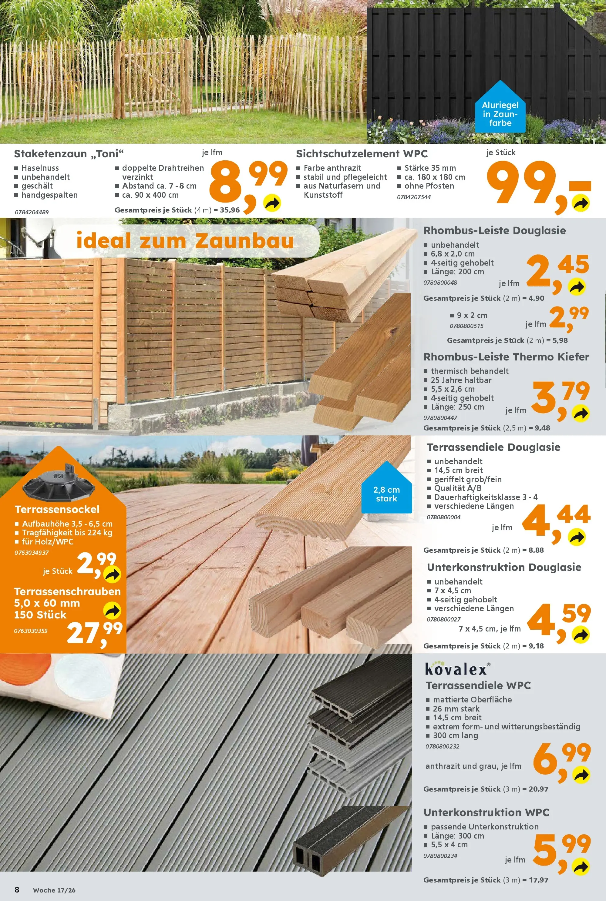 Globus Baumarkt Prospekt Heusweiler	 (ab 20.04.2026) zum Blättern | Seite: 8