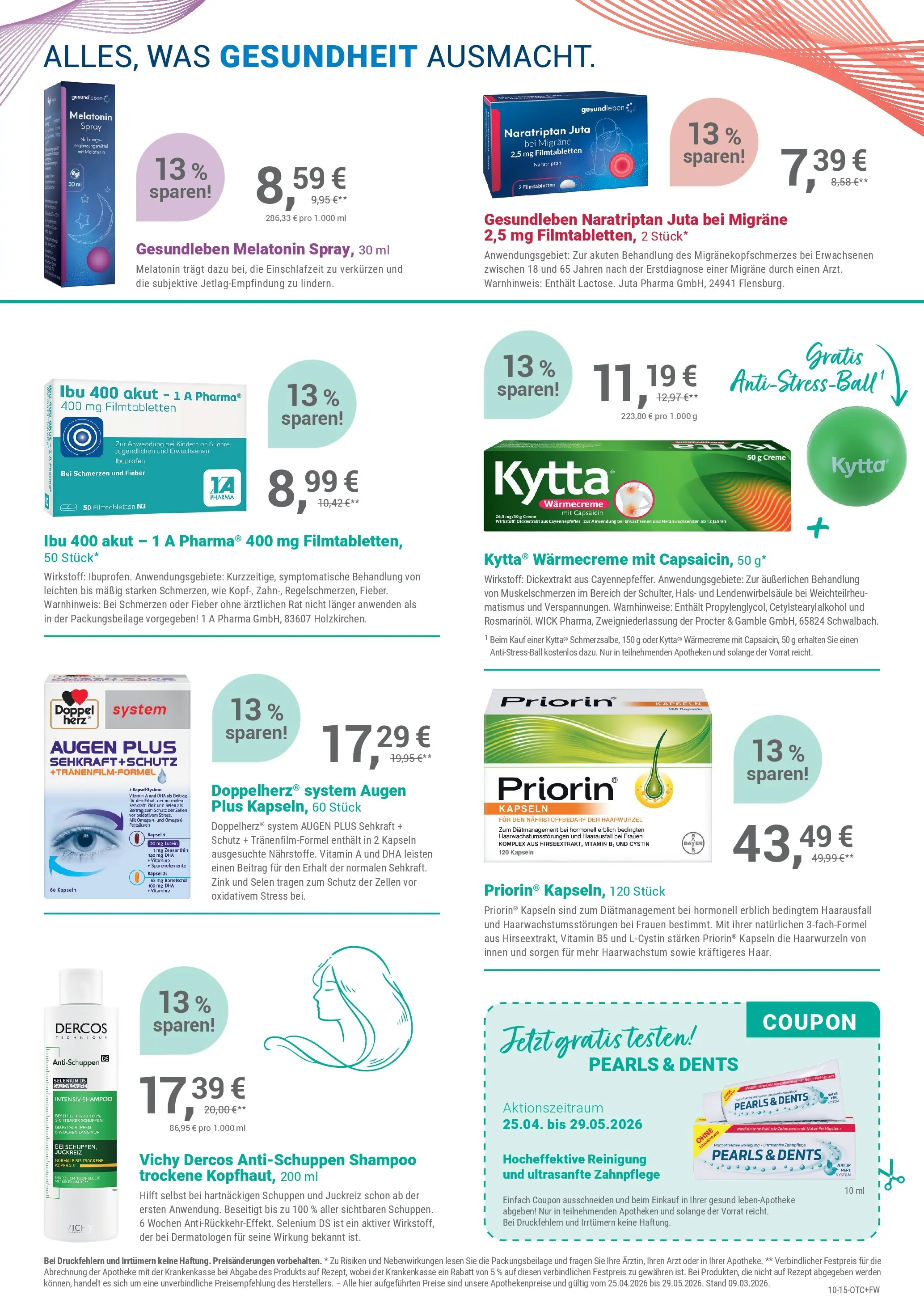 Angebote - Ihre Apotheke vor Ort: Jetzt alle Angebote auch online entdecken! (ab 24.04.2026) zum Blättern | Seite: 3 | Produkte: Shampoo, Creme