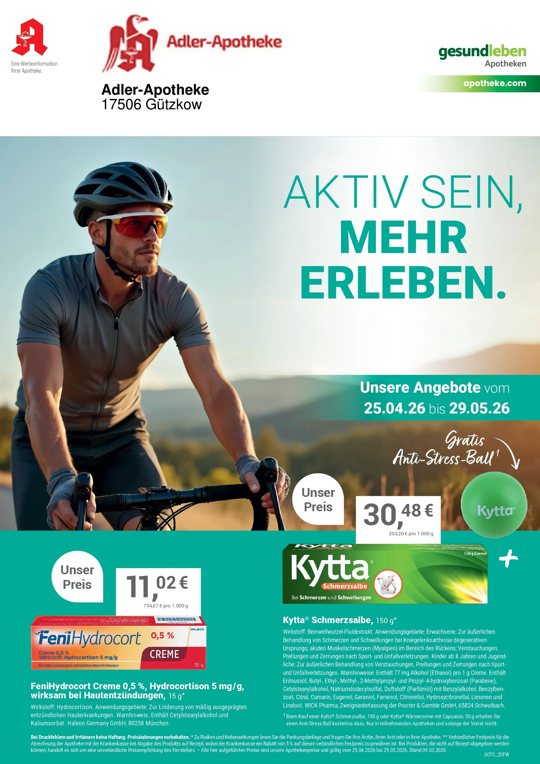 Angebote - Ihre Apotheke vor Ort: Jetzt alle Angebote auch online entdecken! (ab 24.04.2026) zum Blättern | Seite: 1 | Produkte: Creme