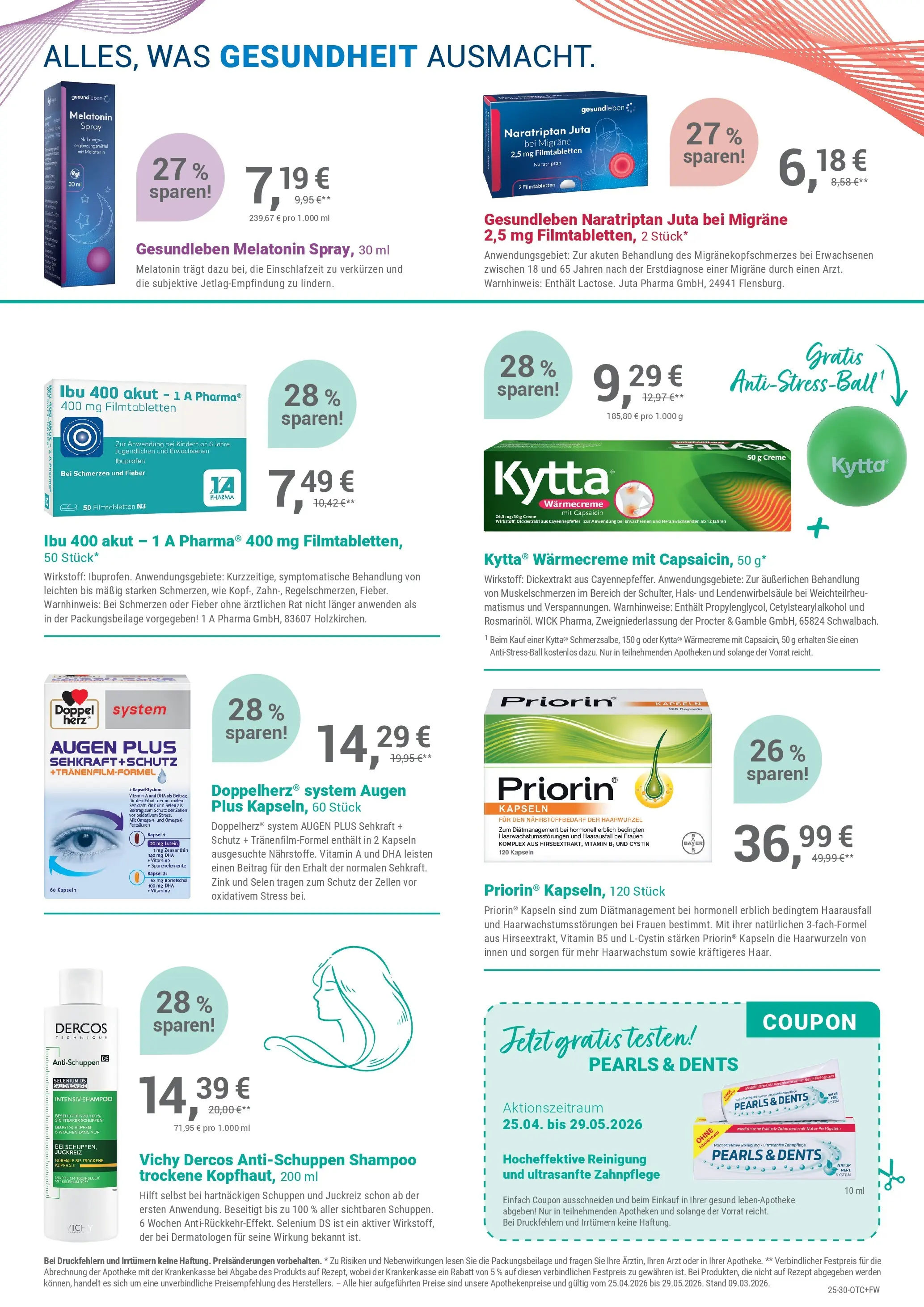 Angebote - Ihre Apotheke vor Ort: Jetzt alle Angebote auch online entdecken! (ab 24.04.2026) zum Blättern | Seite: 3 | Produkte: Shampoo, Creme