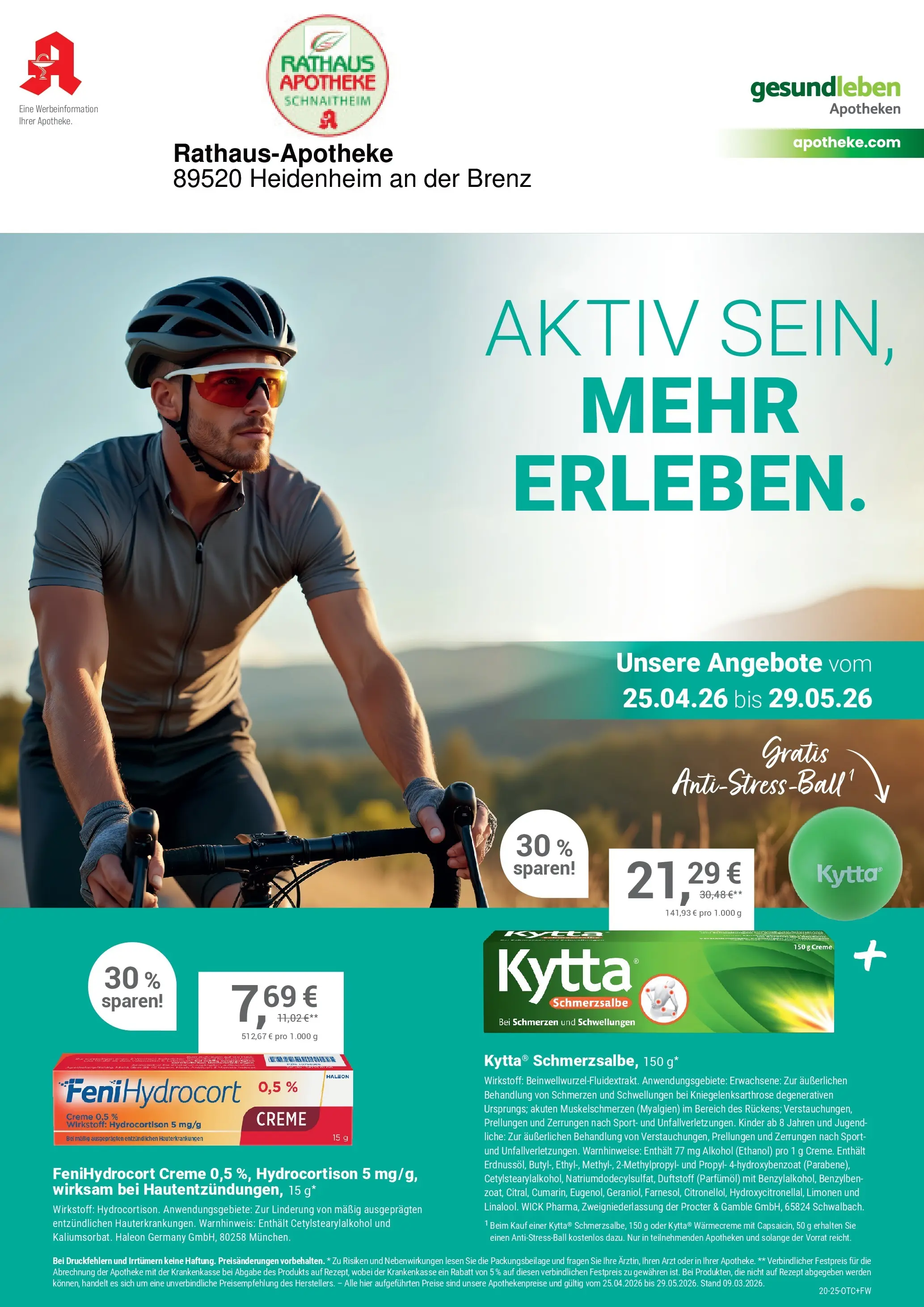 Angebote - Ihre Apotheke vor Ort: Jetzt alle Angebote auch online entdecken! (ab 24.04.2026) zum Blättern | Seite: 1 | Produkte: Creme