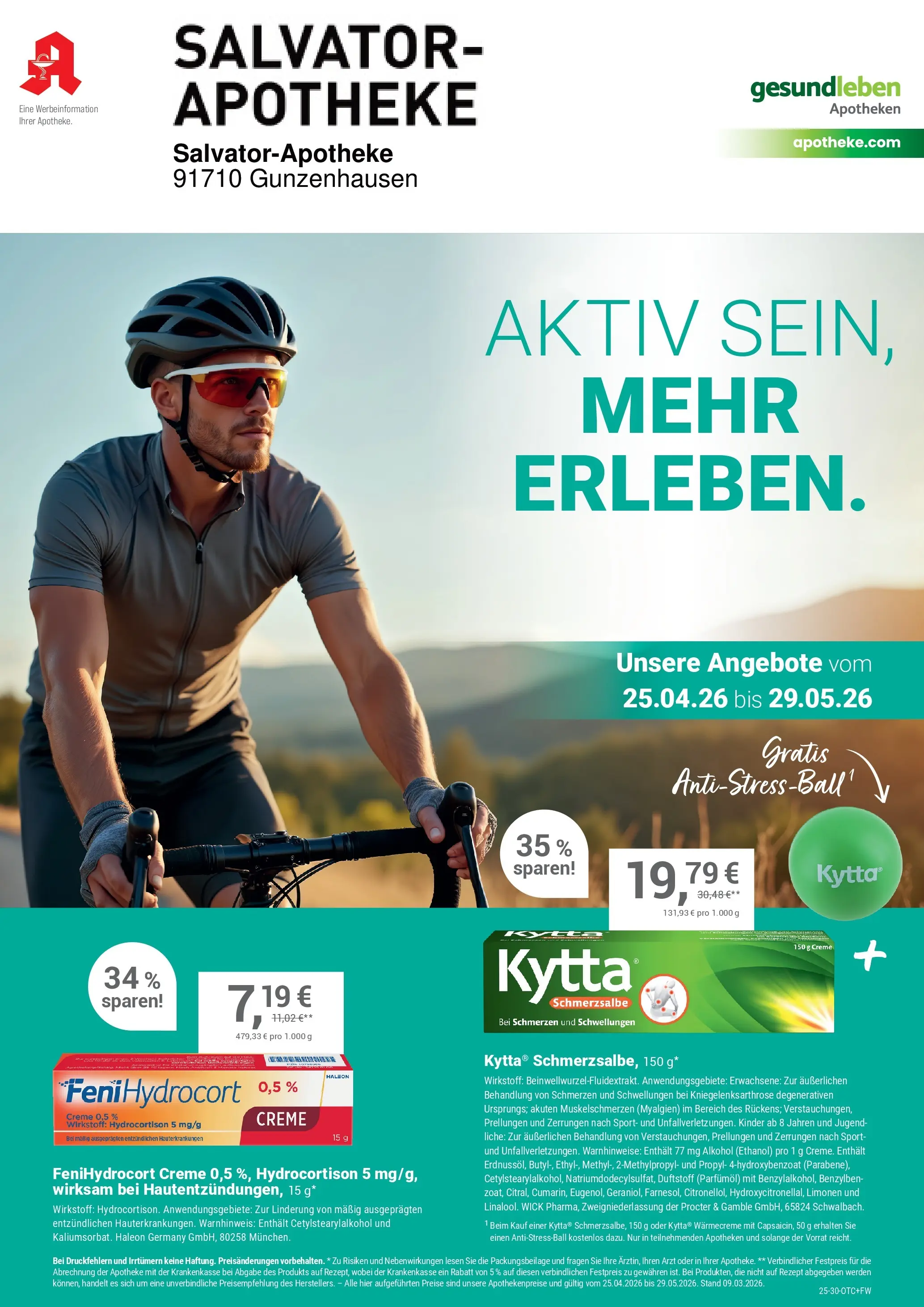 Angebote - Ihre Apotheke vor Ort: Jetzt alle Angebote auch online entdecken! (ab 24.04.2026) zum Blättern | Seite: 1 | Produkte: Creme