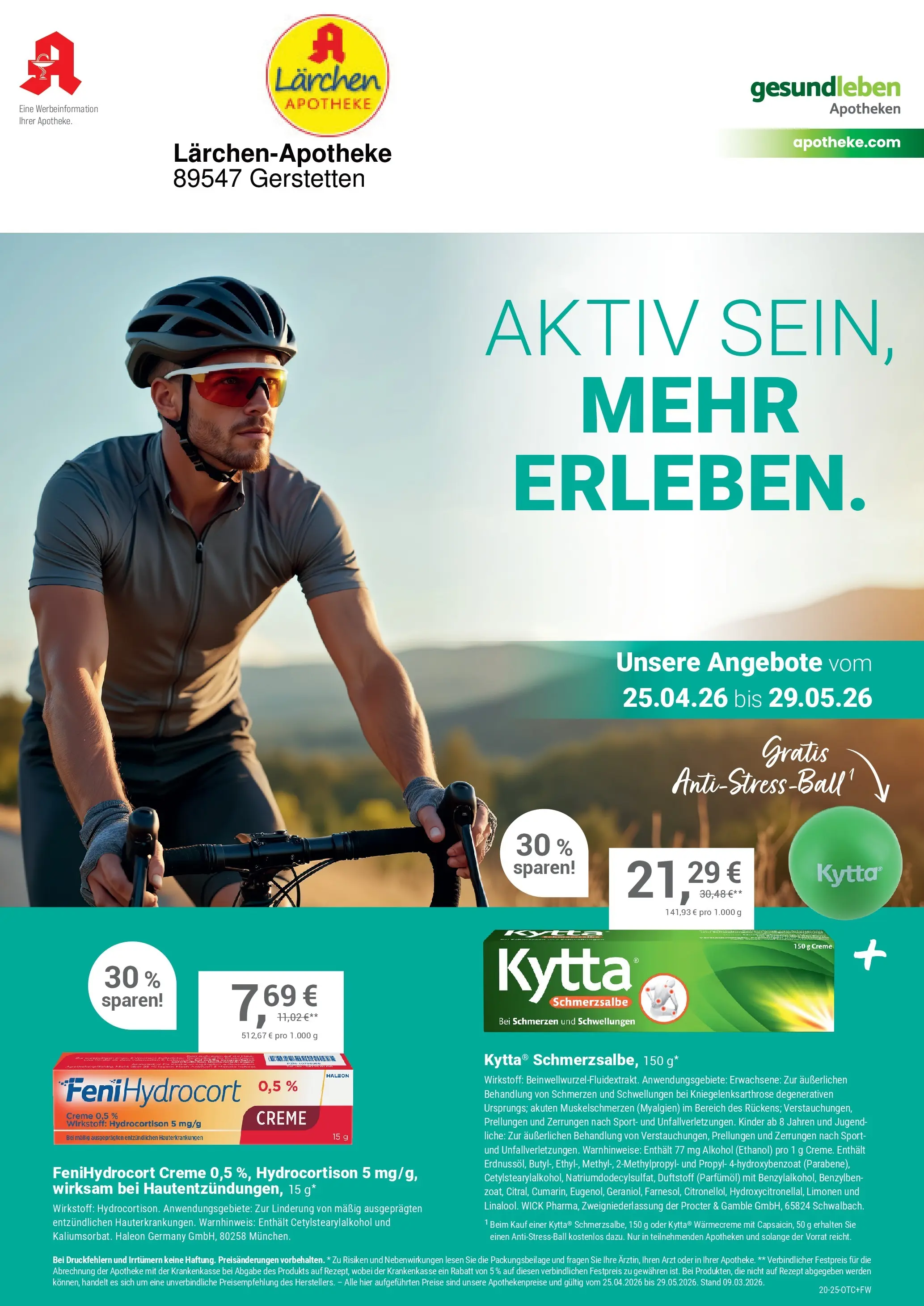 Angebote - Ihre Apotheke vor Ort: Jetzt alle Angebote auch online entdecken! (ab 24.04.2026) zum Blättern | Seite: 1 | Produkte: Creme
