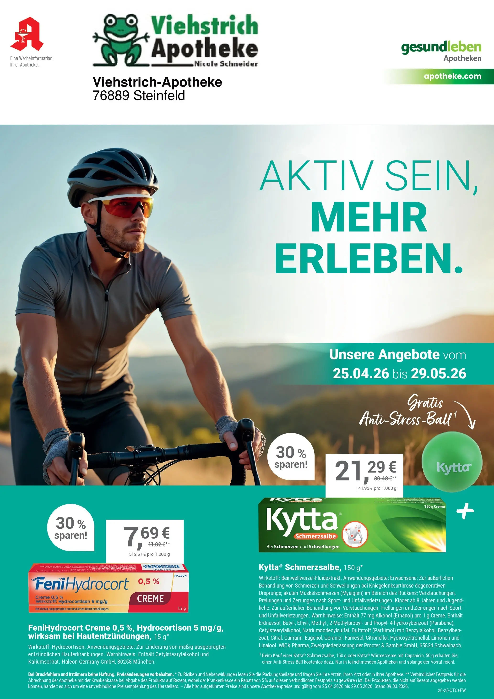 Angebote - Ihre Apotheke vor Ort: Jetzt alle Angebote auch online entdecken! (ab 24.04.2026) zum Blättern | Seite: 1 | Produkte: Creme