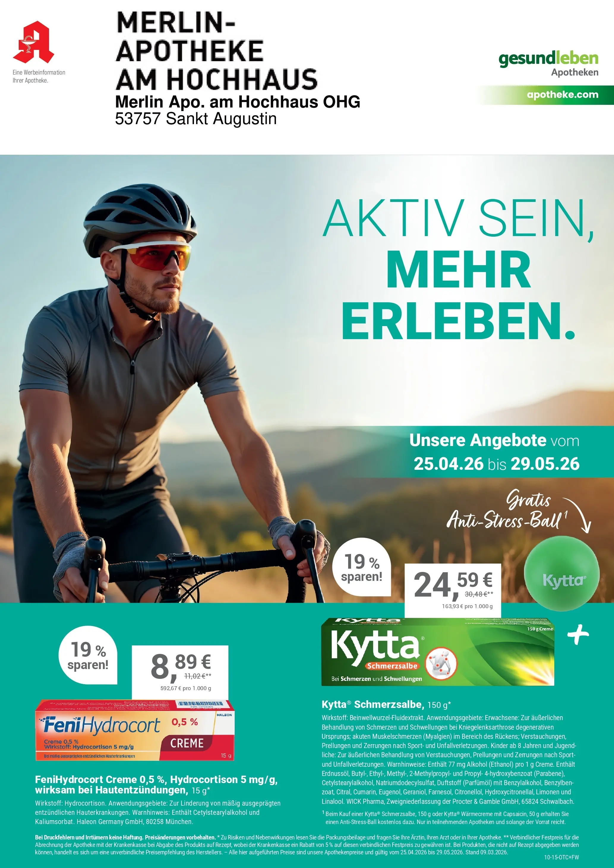 Angebote - Ihre Apotheke vor Ort: Jetzt alle Angebote auch online entdecken! (ab 24.04.2026) zum Blättern | Seite: 1 | Produkte: Creme