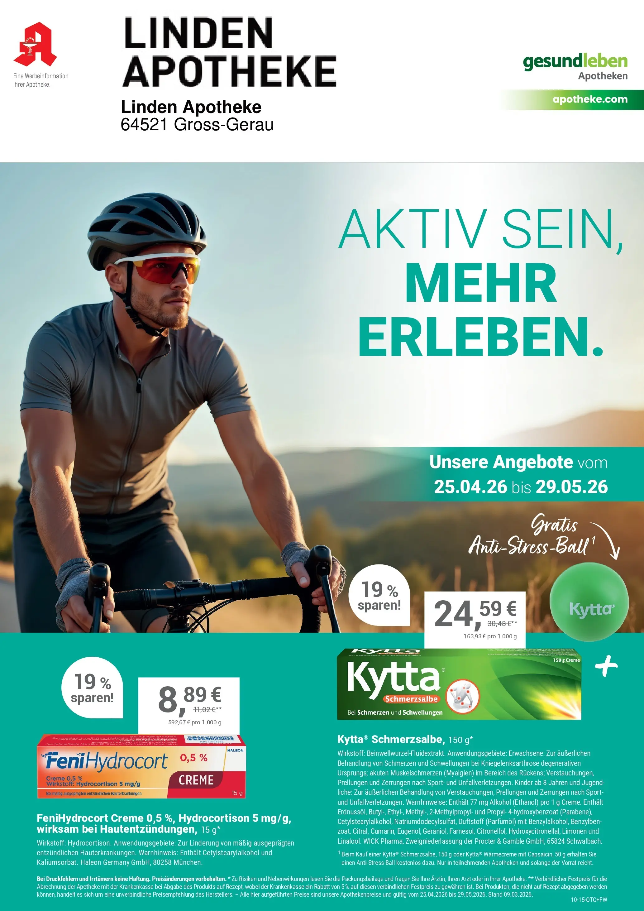 Angebote - Ihre Apotheke vor Ort: Jetzt alle Angebote auch online entdecken! (ab 24.04.2026) zum Blättern | Seite: 1 | Produkte: Creme