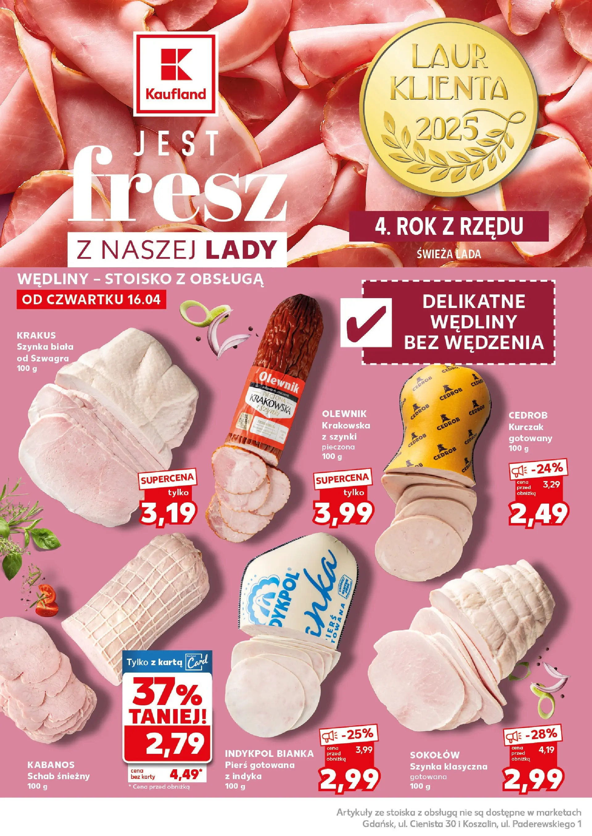 Kaufland gazetka - Super Sobota od 18.04.2026 - od jutra PDF | Strona: 18 | Produkty: Karta, Kurczak, Schab, Wędliny