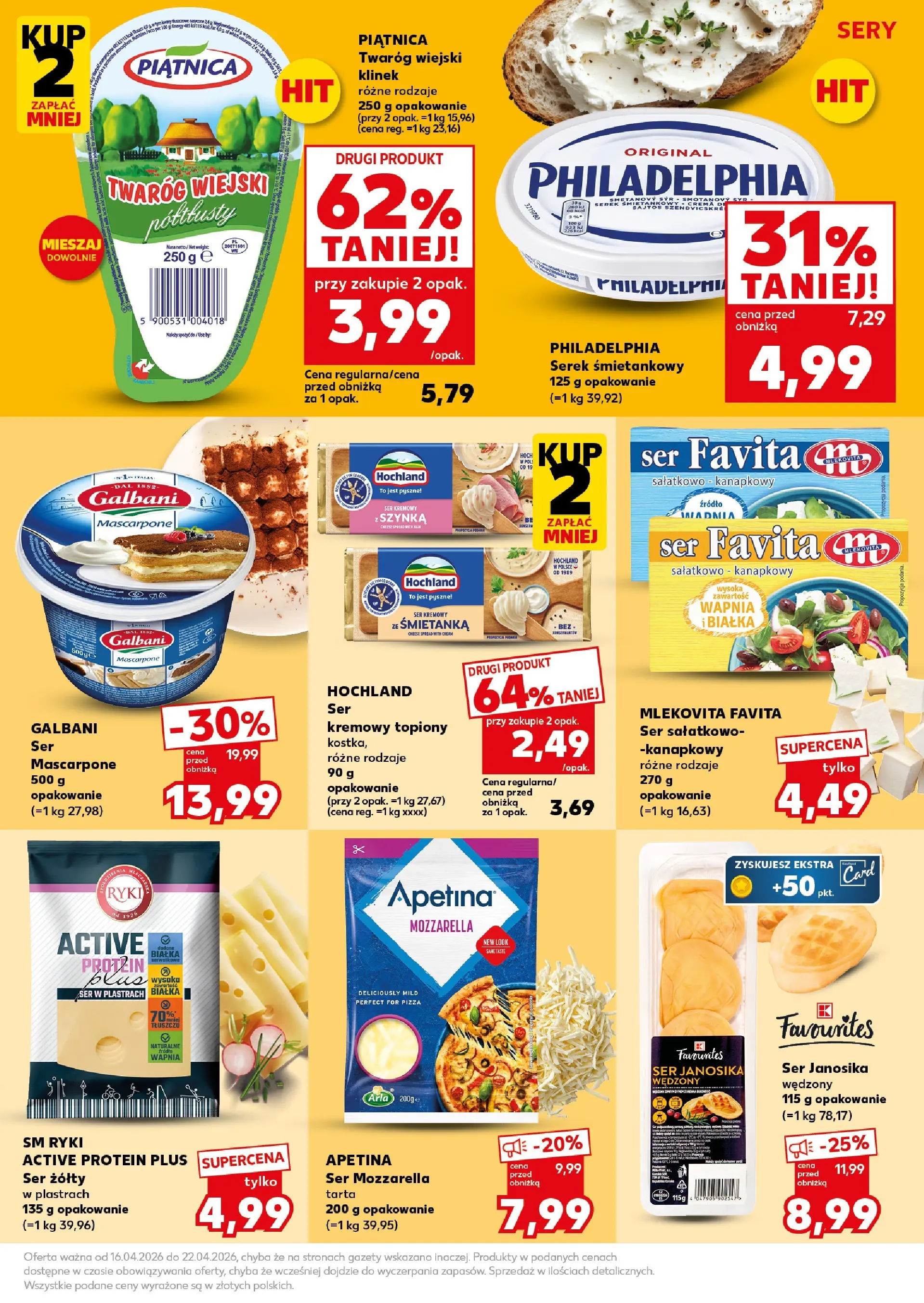Kaufland gazetka - Super Sobota od 18.04.2026 - od jutra PDF | Strona: 23 | Produkty: Ser żółty, Sery, Ser, Pizza