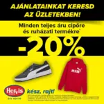 Hervis Sport &eacute;s Divatkereskedelmi Kft.: Takar&iacute;tson meg most aj&aacute;nlatainkkal - 2026.04.19 napig