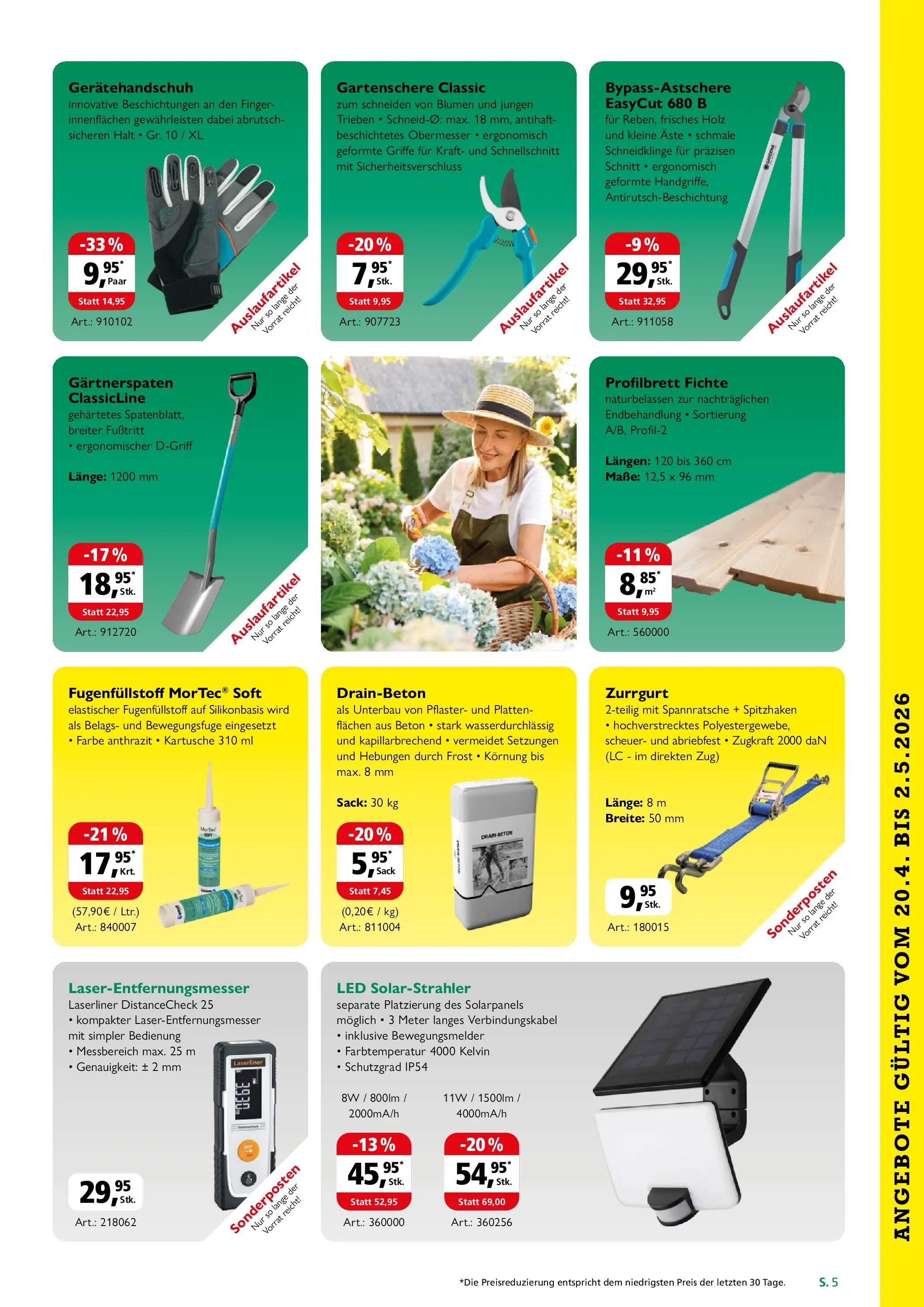 Angebote - Holz Possling: Preisaktion Angebote (ab 19.04.2026) zum Blättern | Seite: 5 | Produkte: Blumen