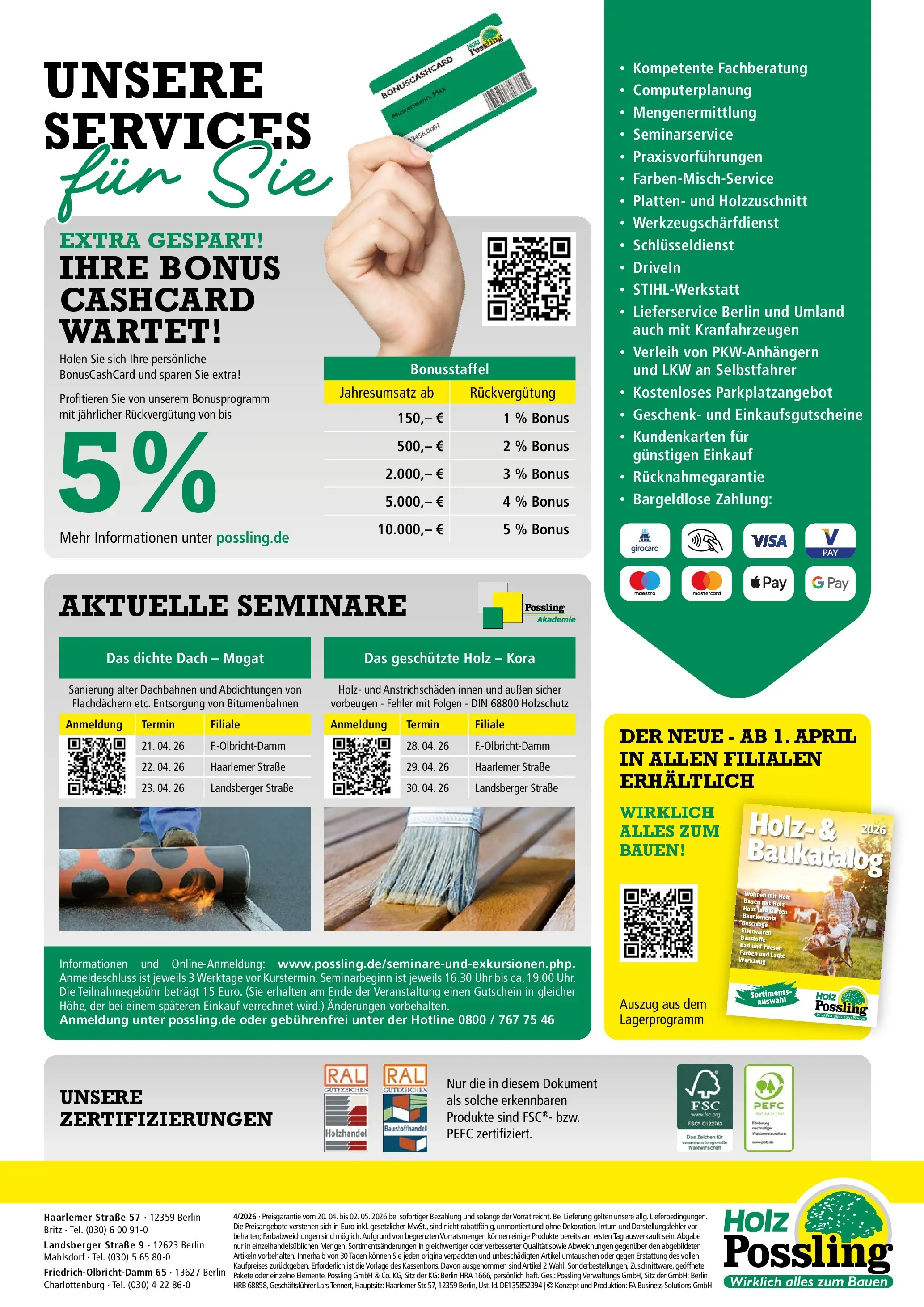 Angebote - Holz Possling: Preisaktion Angebote (ab 19.04.2026) zum Blättern | Seite: 8 | Produkte: Bad, Uhr