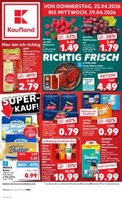 K-BIO Bioland Rinder-hackfleisch, zum Braten je 400-g-Packg. ab 22.04.2026 gültig | Seite: 14 | Produkte: Joghurt, Kaninchen, Schnitzel, Speisequark