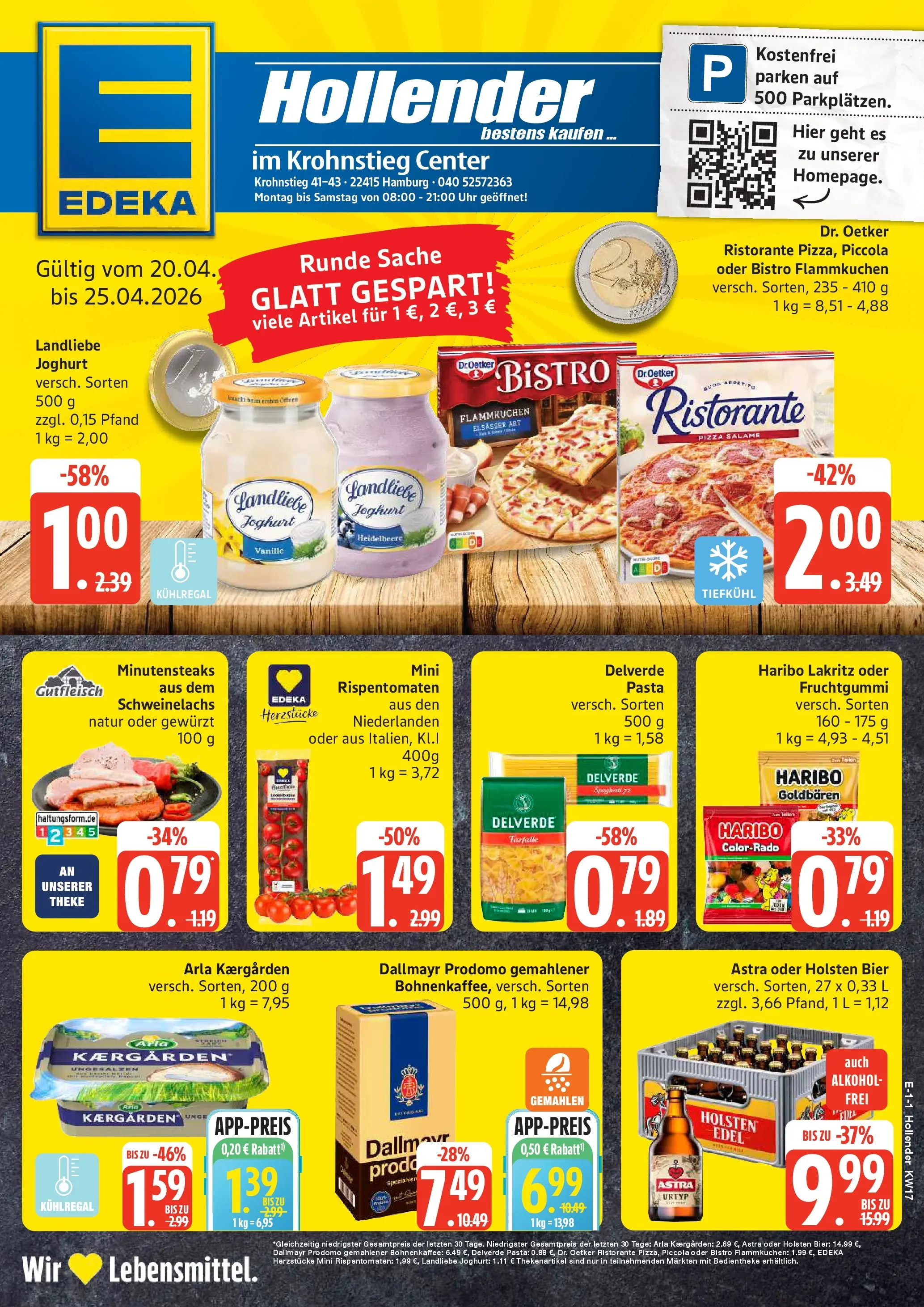 Edeka prospekt Hamburg	 (ab 20.04.2026) » Angebote Online | Seite: 1 | Produkte: Coca cola, Fanta, Cola
