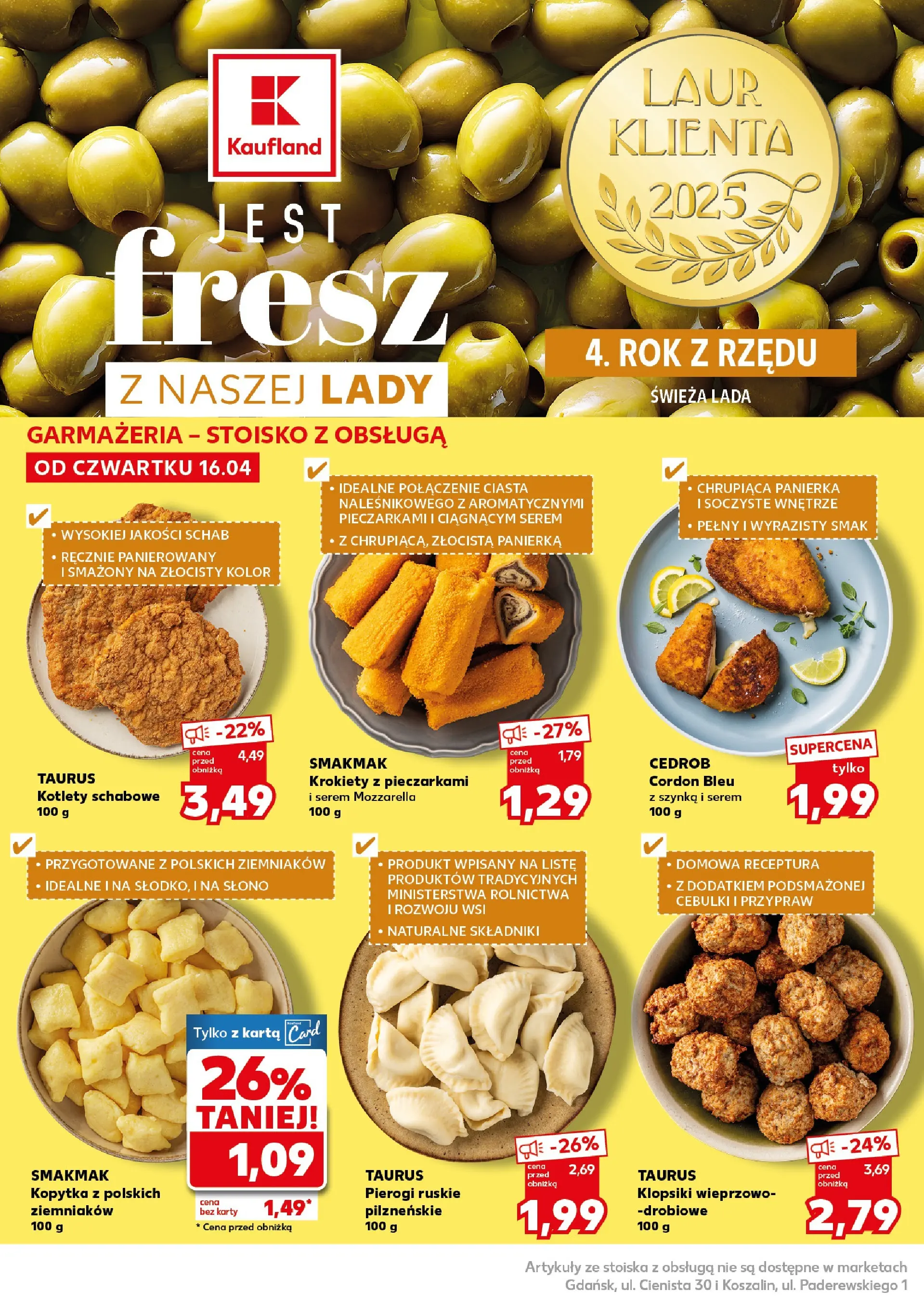 Kaufland gazetka - Super Sobota od 18.04.2026 - od jutra PDF | Strona: 20 | Produkty: Schab, Pierogi, Krokiety, Kopytka